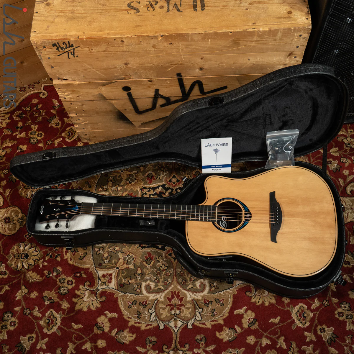 Lâg THV30DCE Dreadnought Hyvibe Tramontane Smart Guitar - Image 12