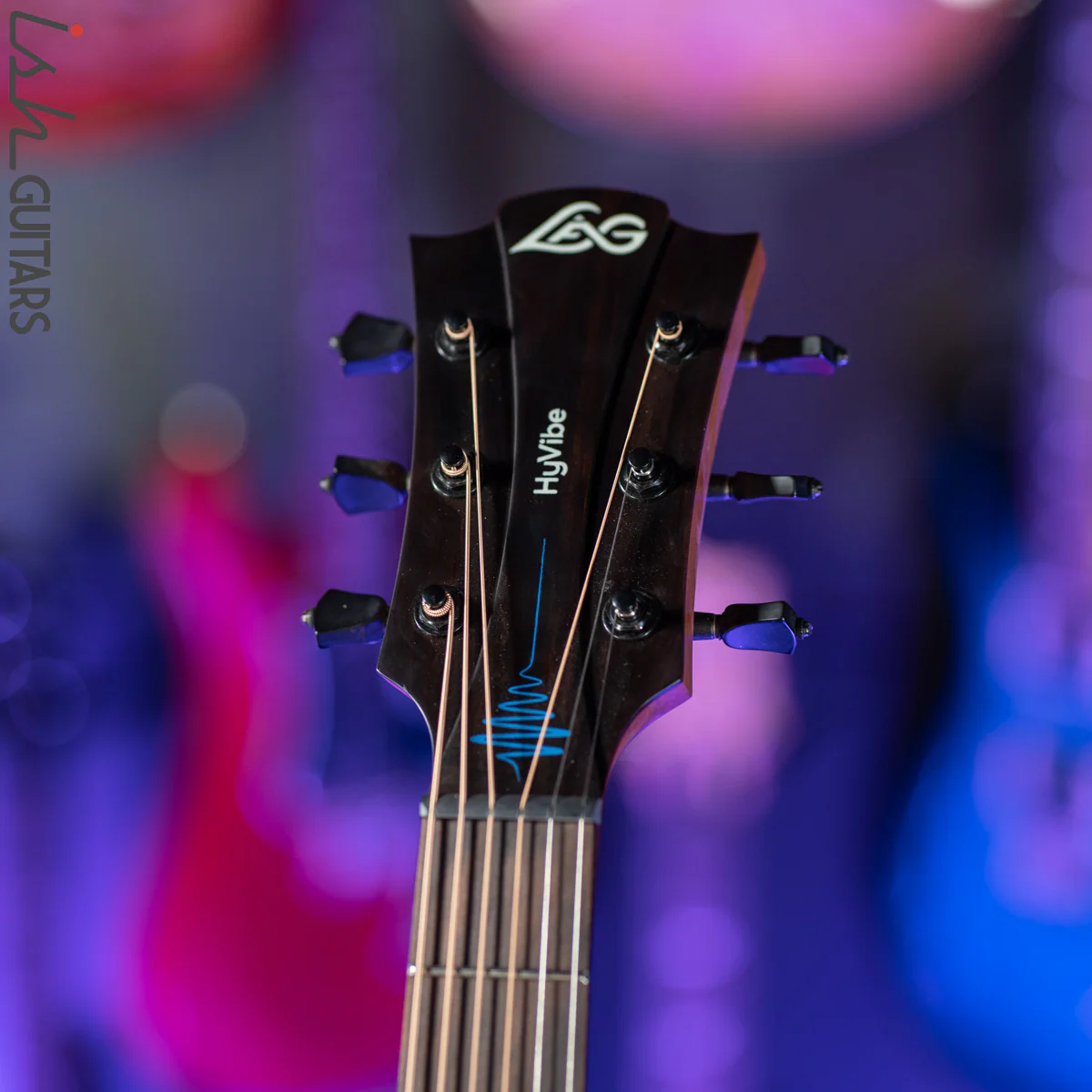 Lag Tramontane HyVibe THV10DCE Acoustic Electric Smart Guitar Natural - Image 6