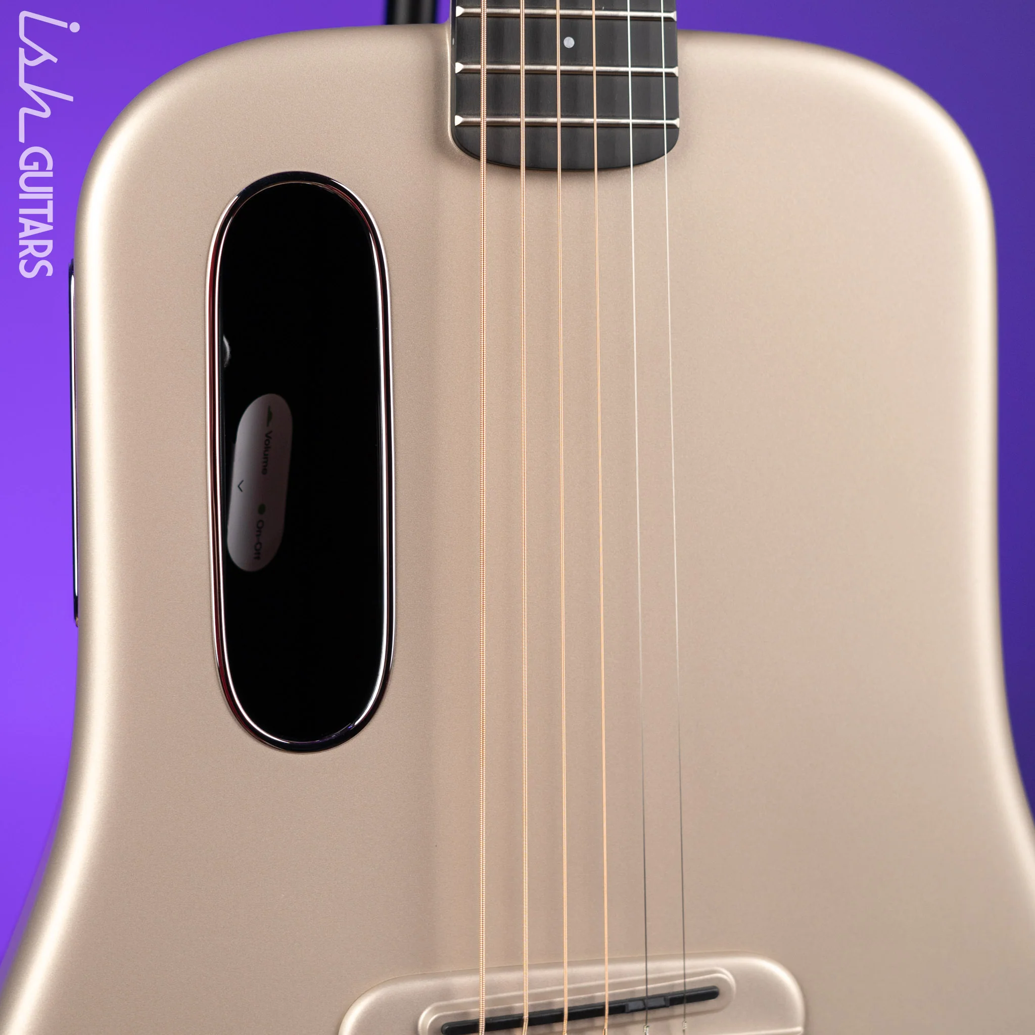 Lava Music LAVA ME 4 Carbon 36" Smart Acoustic-Electric Guitar Soft Gold (w/ Airflow Bag) - Image 3
