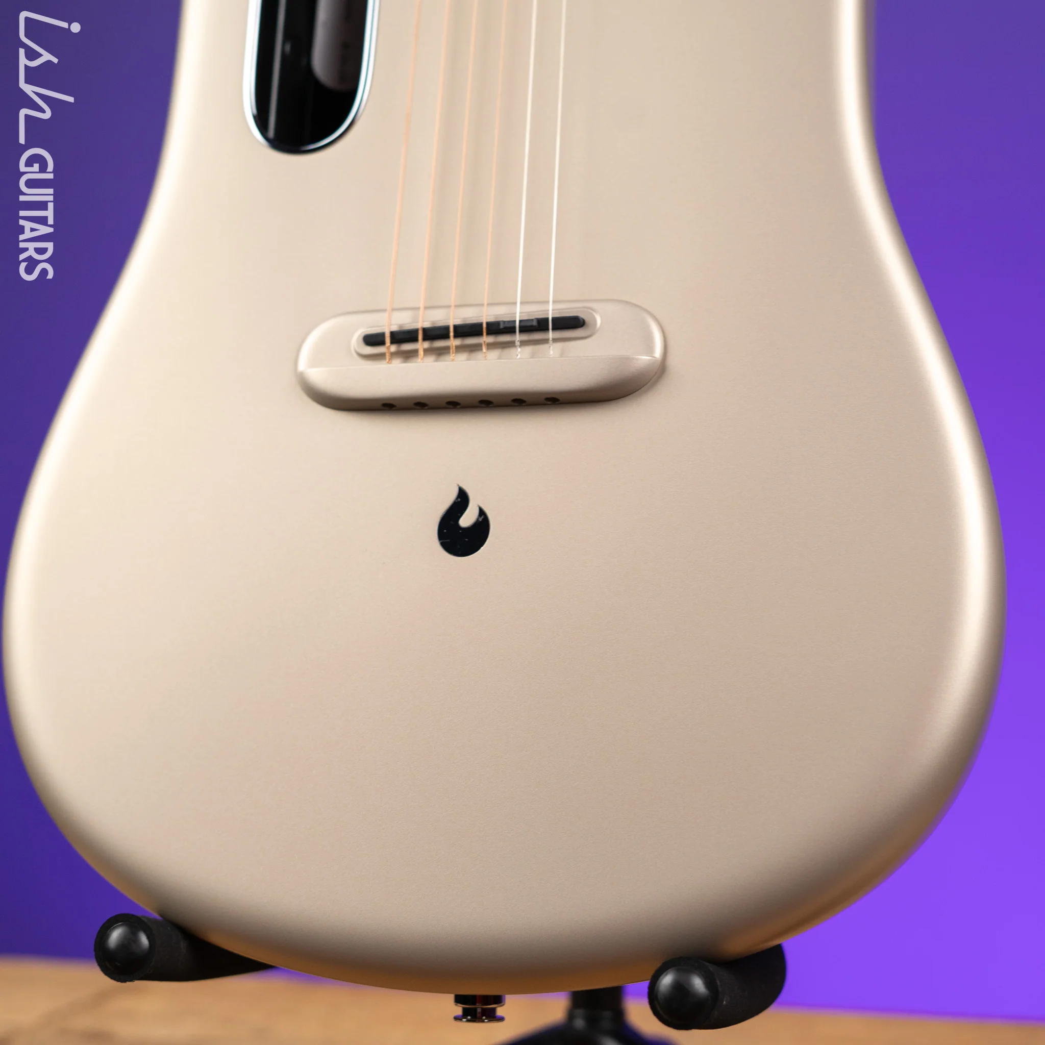 Lava Music LAVA ME 4 Carbon 36" Smart Acoustic-Electric Guitar Soft Gold (w/ Airflow Bag) - Image 4