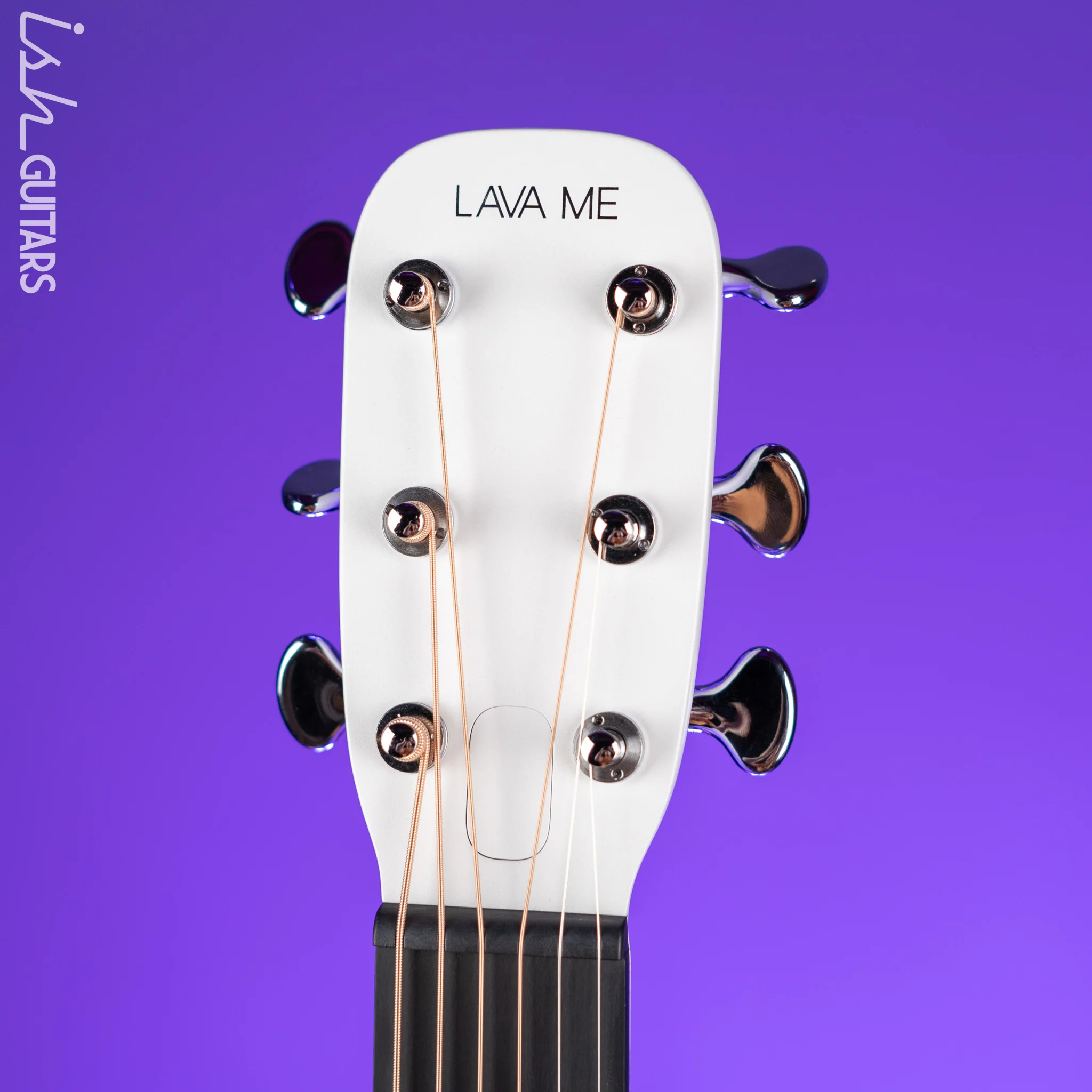 Lava Music LAVA ME 4 Carbon 36" Smart Acoustic-Electric Guitar White (w/ Airflow Bag) - Image 6