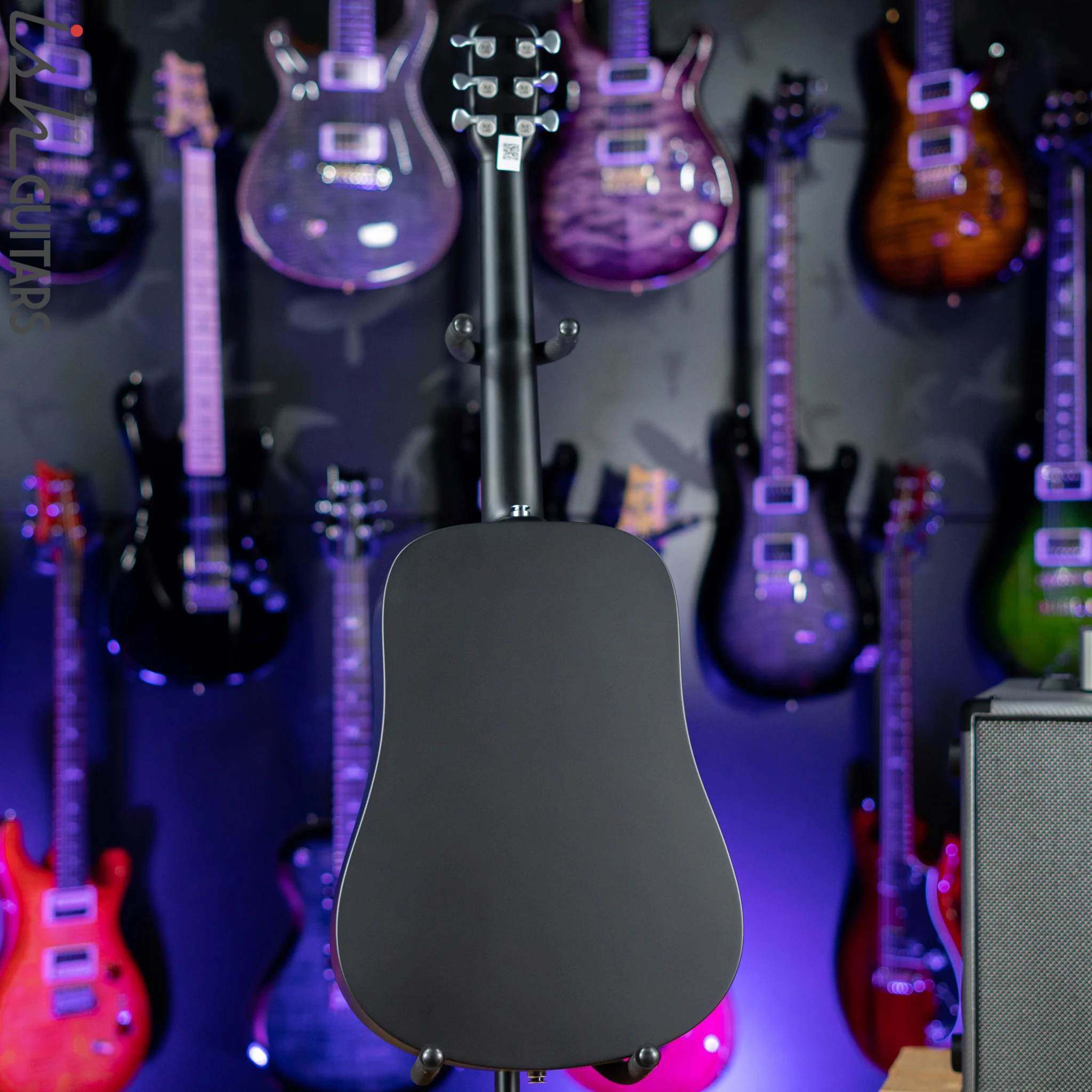 Lava Music Blue Lava Smart Acoustic Guitar Midnight Black w/ Airflow Bag Demo - Image 16