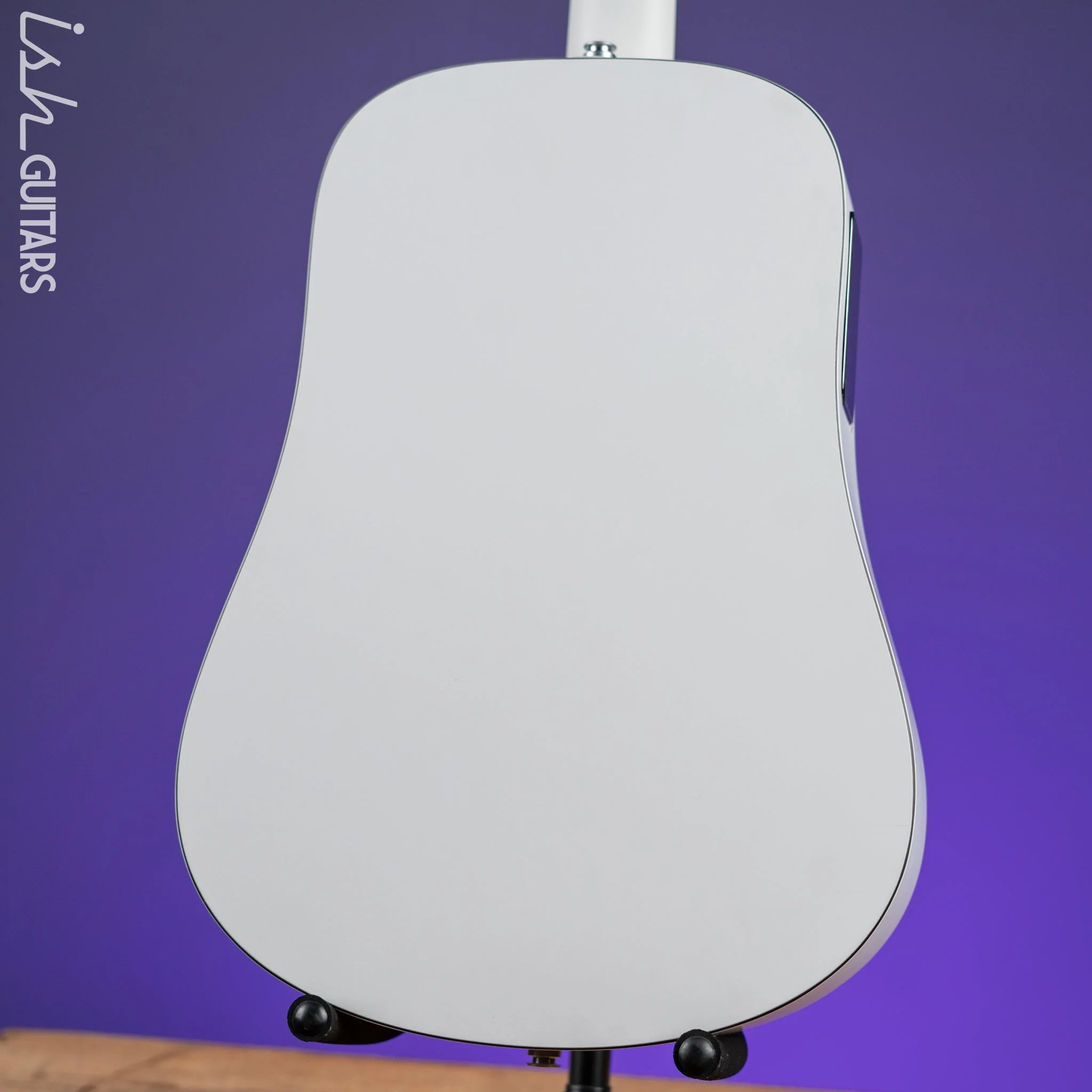 Lava Music Blue Lava Touch Smart Acoustic Guitar Sail White w/ Lite Bag Demo - Image 8