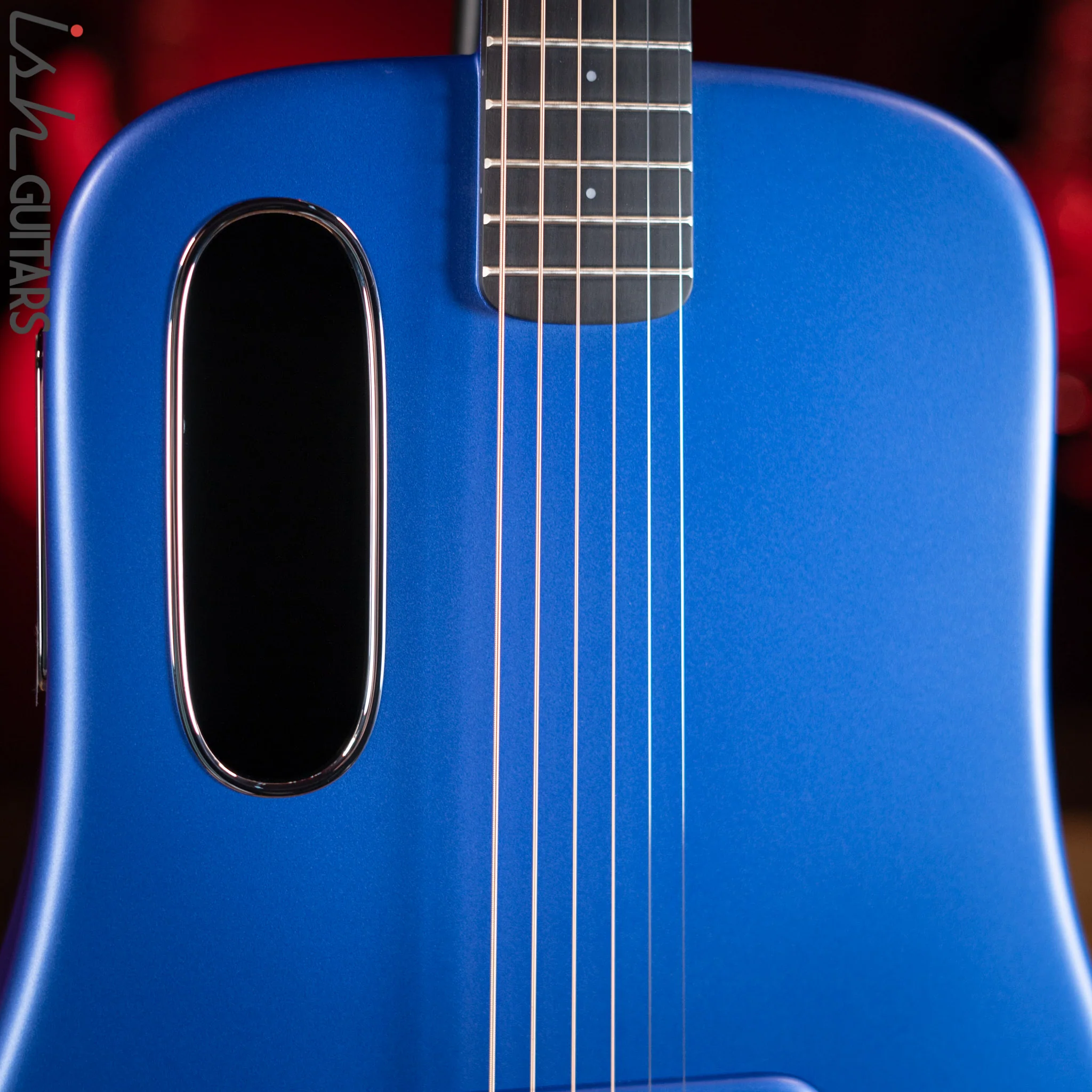 Lava Music Lava Me 3 Smart Acoustic Guitar 38" Blue w/ Space Bag - Image 3