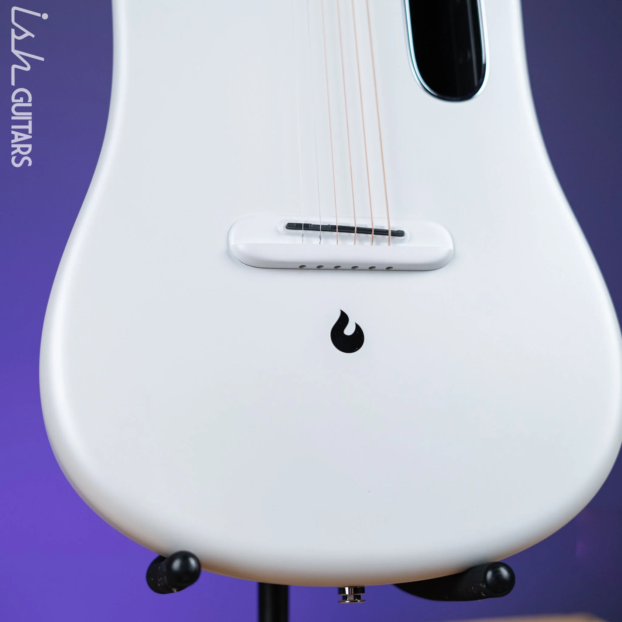 Lava Music Lava ME 3 Smart Acoustic Guitar 38” Left-Handed White w/ Space Bag Demo - Image 4