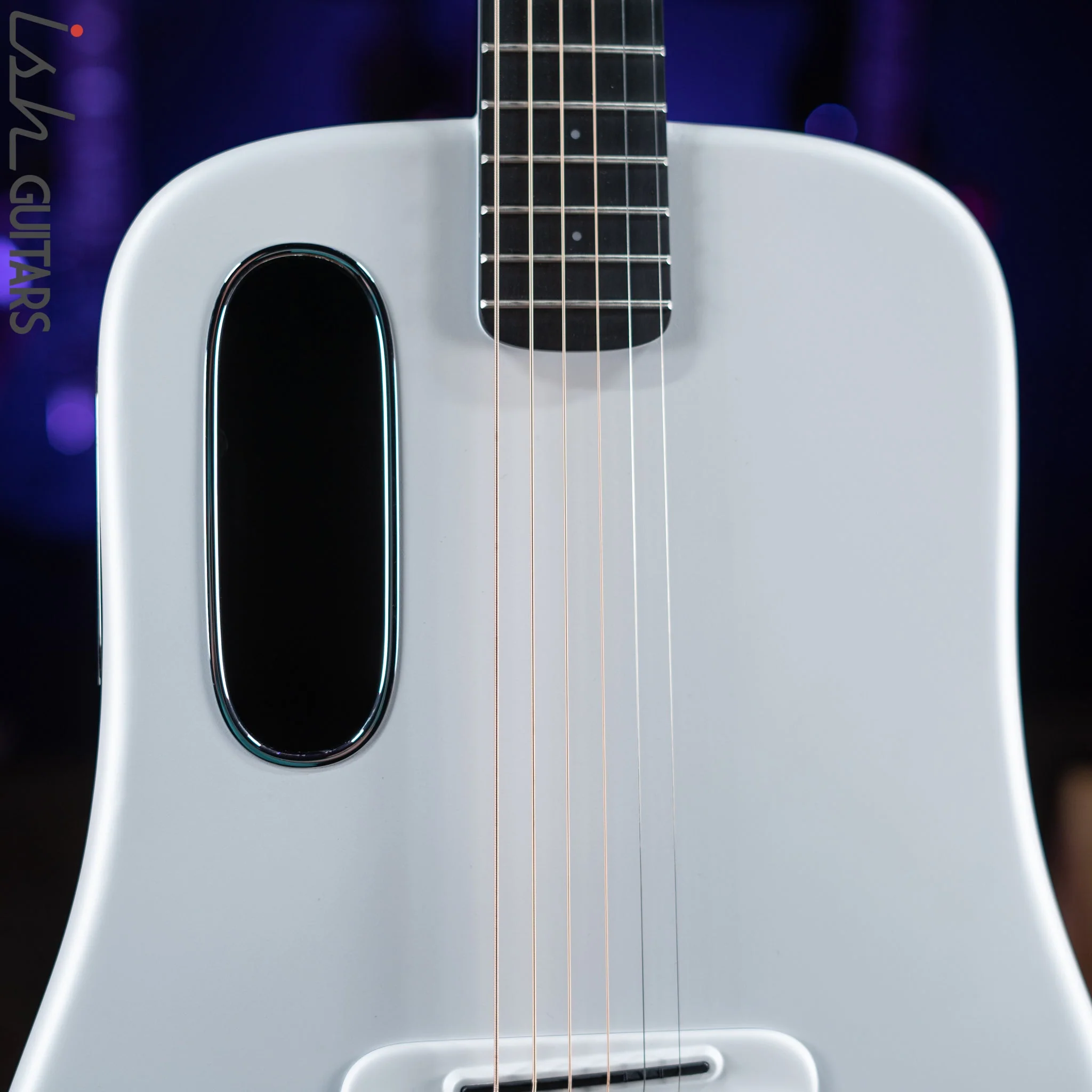Lava Music Lava Me 3 Smart Acoustic Guitar 38" White w/ Space Bag - Image 3