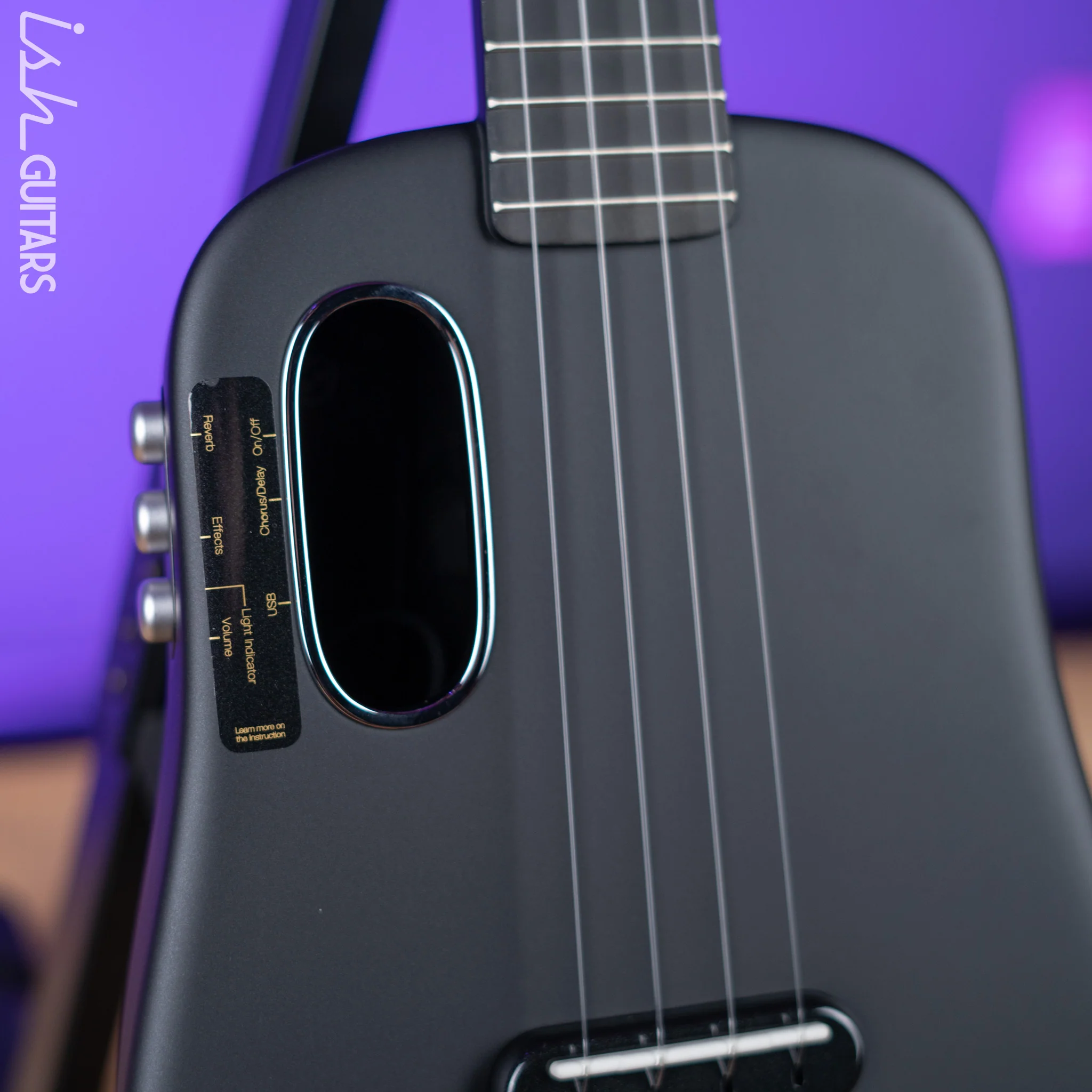 Lava Music Lava U Ukulele 23" Sparkle Black - Image 3