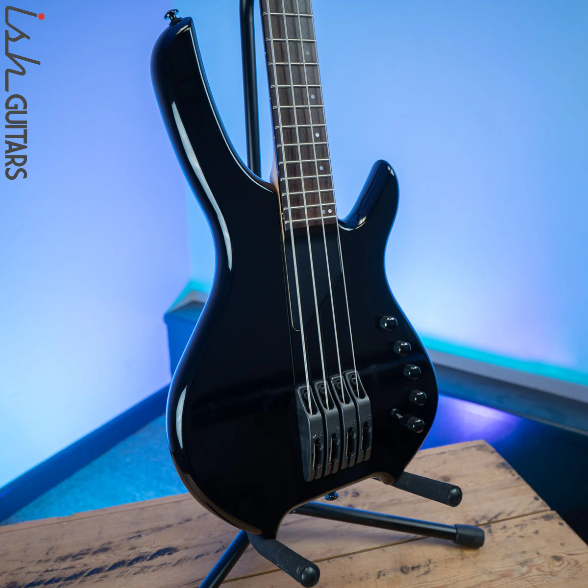 2009 Willcox Lightwave Sabre 4 String Bass Black - Image 5