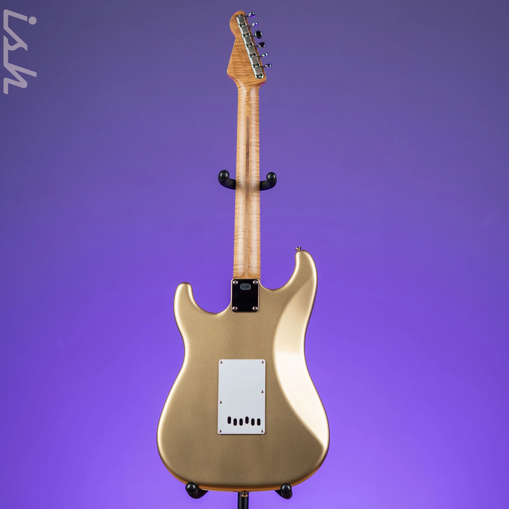 LSL Saticoy HSS 22 Fret Classic S Gold Aged Roasted Maple Neck - Image 7