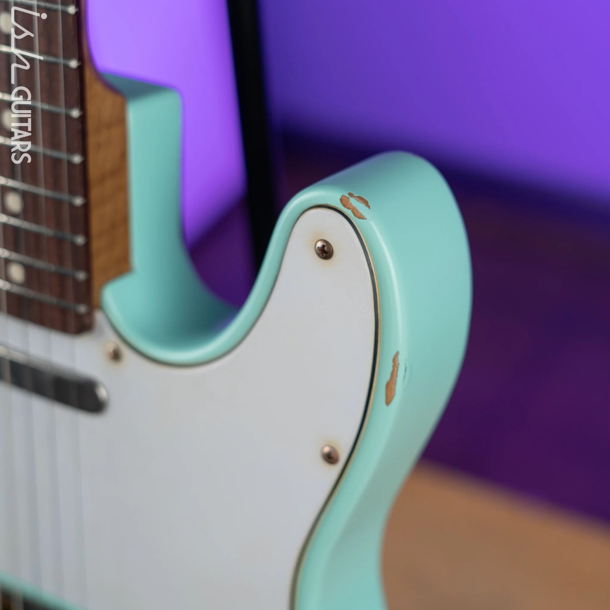LSL T-Bone One B Electric Guitar Seafoam Green Aged - Image 6