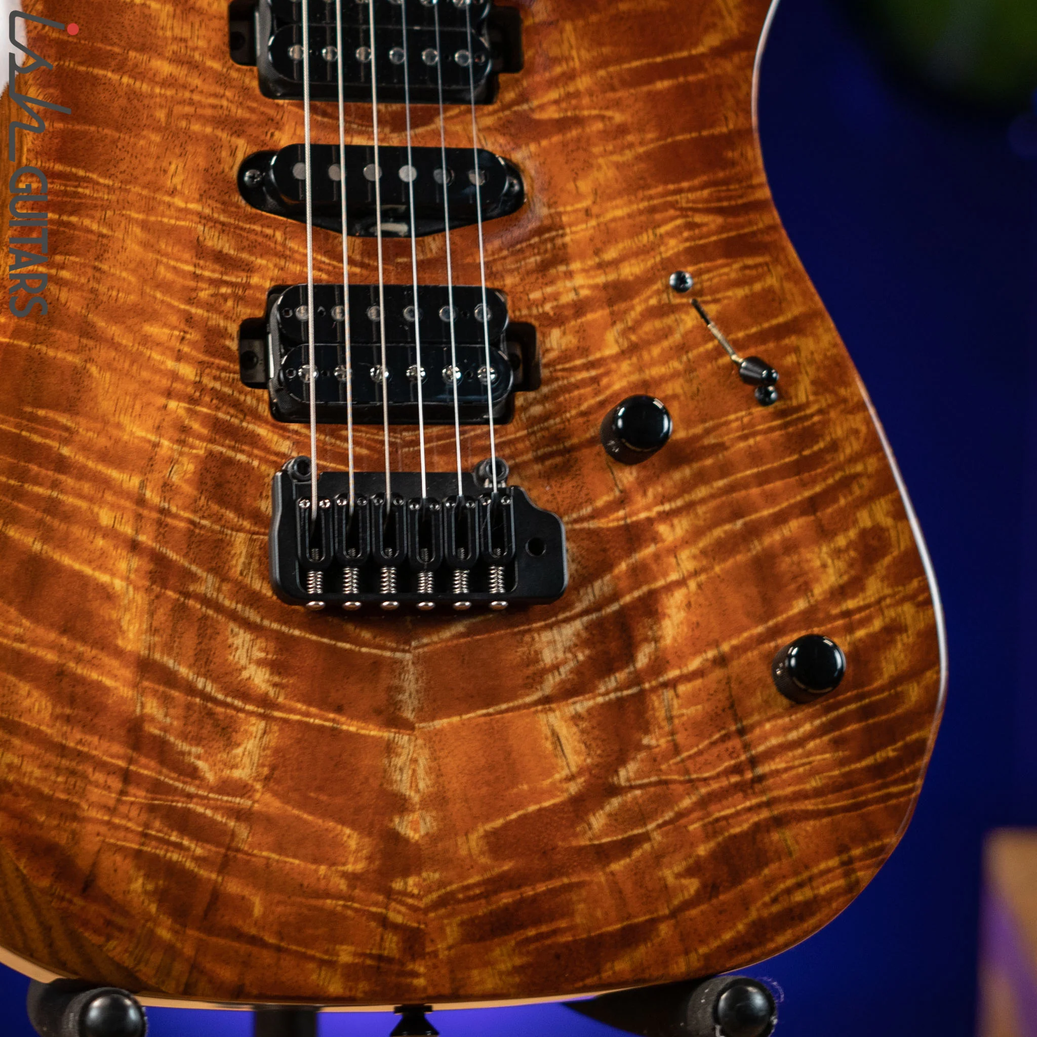LSL XT4-DX 'Tea' Curly Mango Top Faded Iced Tea Burst - Image 4