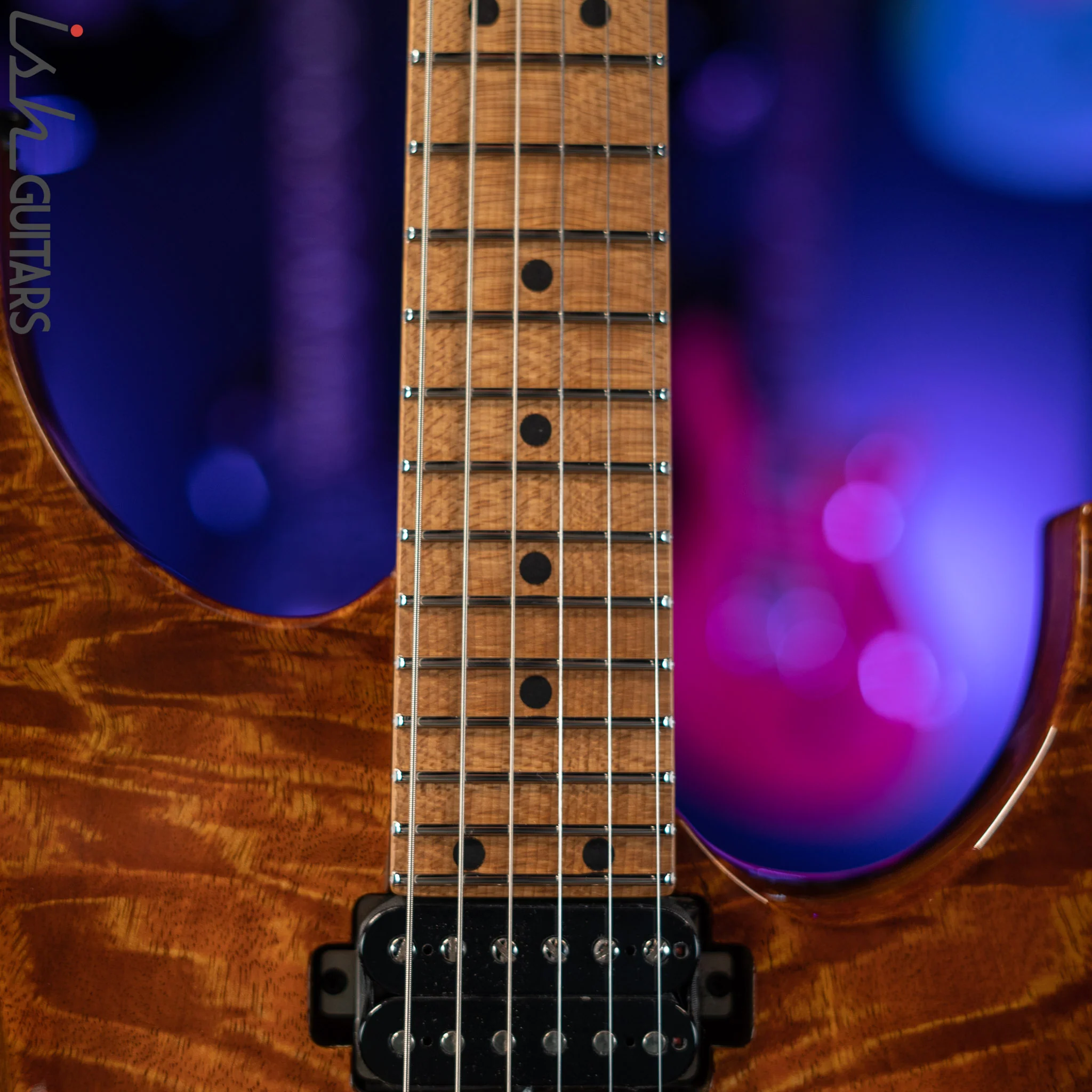 LSL XT4-DX 'Tea' Curly Mango Top Faded Iced Tea Burst - Image 5