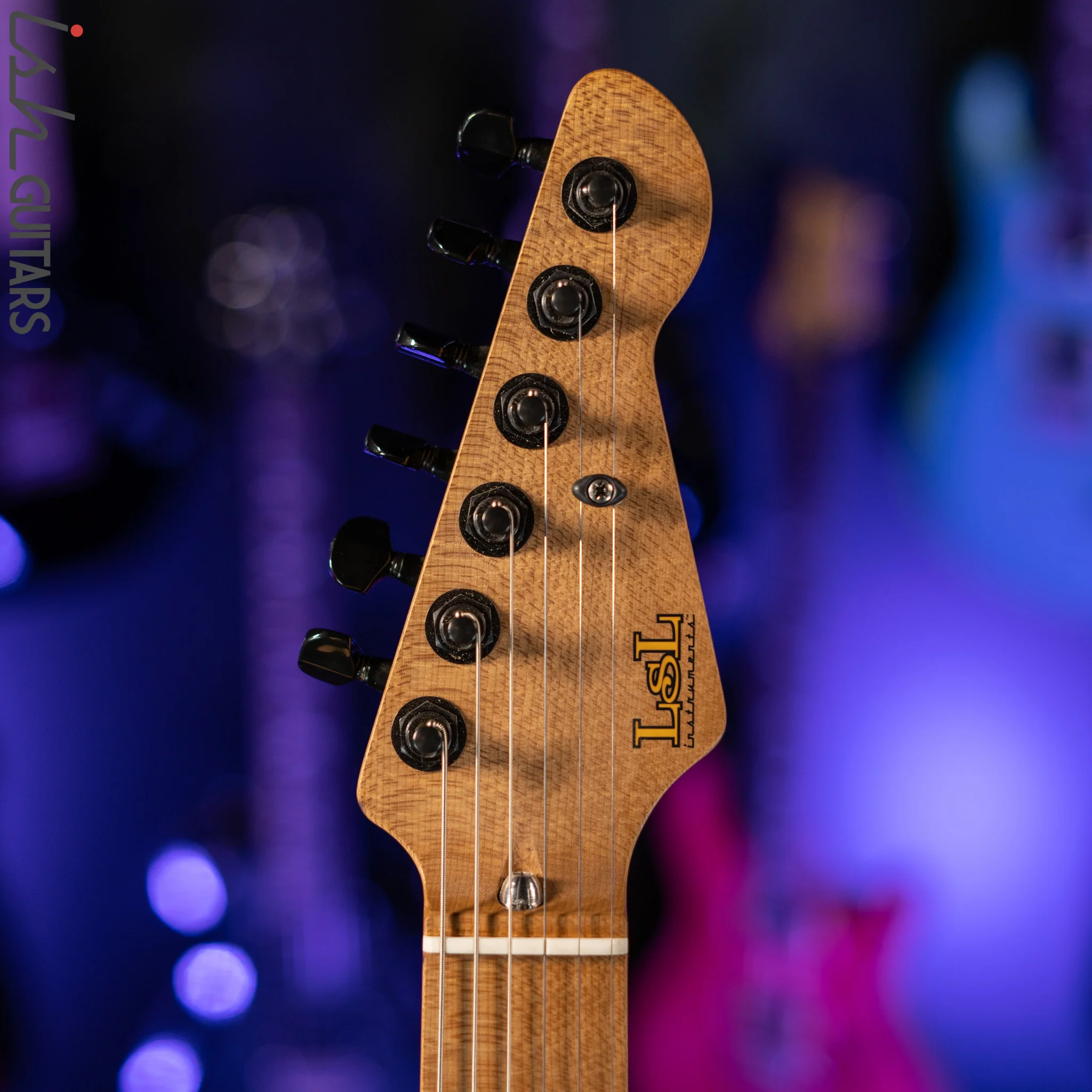 LSL XT4-DX 'Tea' Curly Mango Top Faded Iced Tea Burst - Image 6