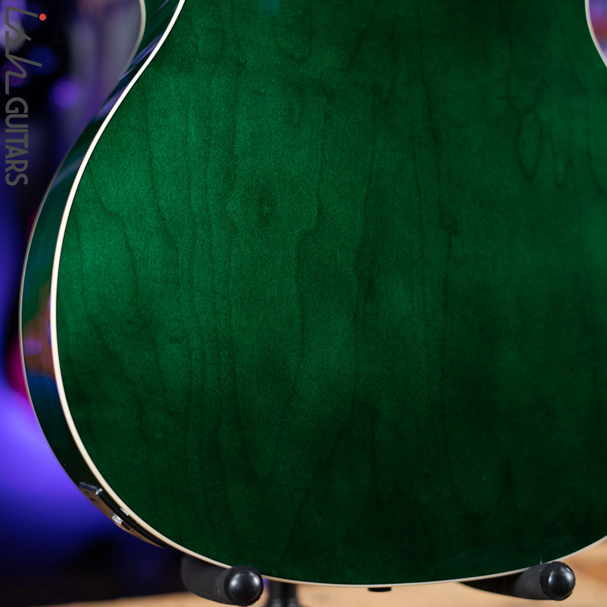 Luna Flo Moon Custom Acoustic Guitar Transparent Mallard - Image 12