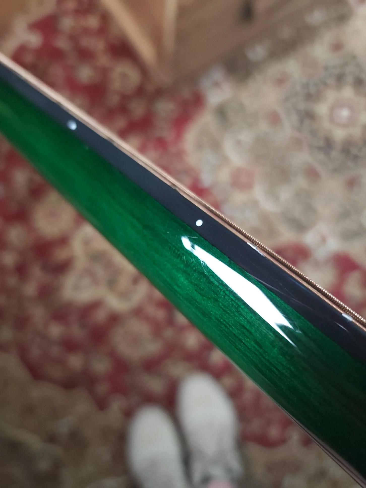 Luna Flo Moon Custom Acoustic Guitar Transparent Mallard - Image 18