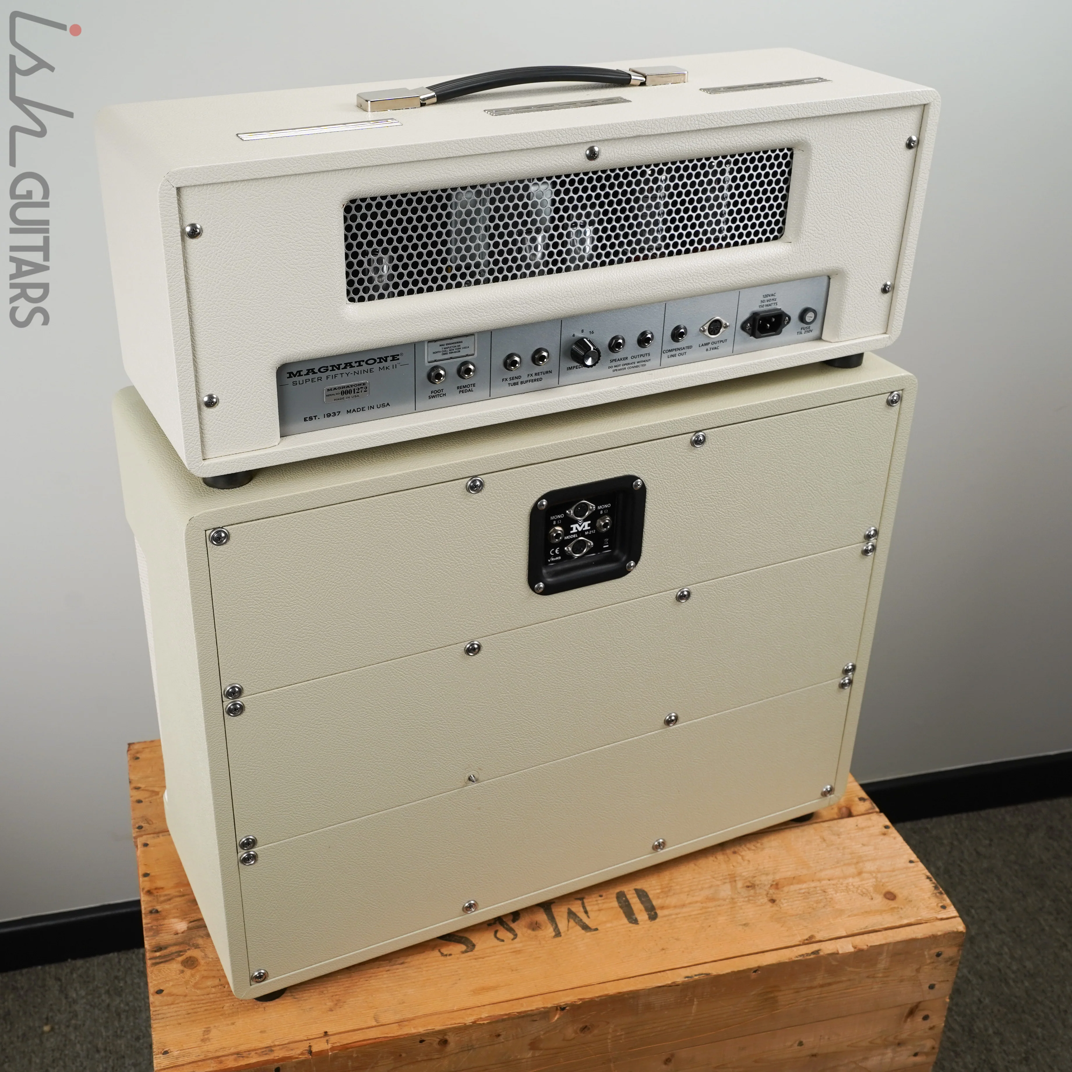 Magnatone Limited Edition White Super 59 MKII Head and Cabinet - Image 15