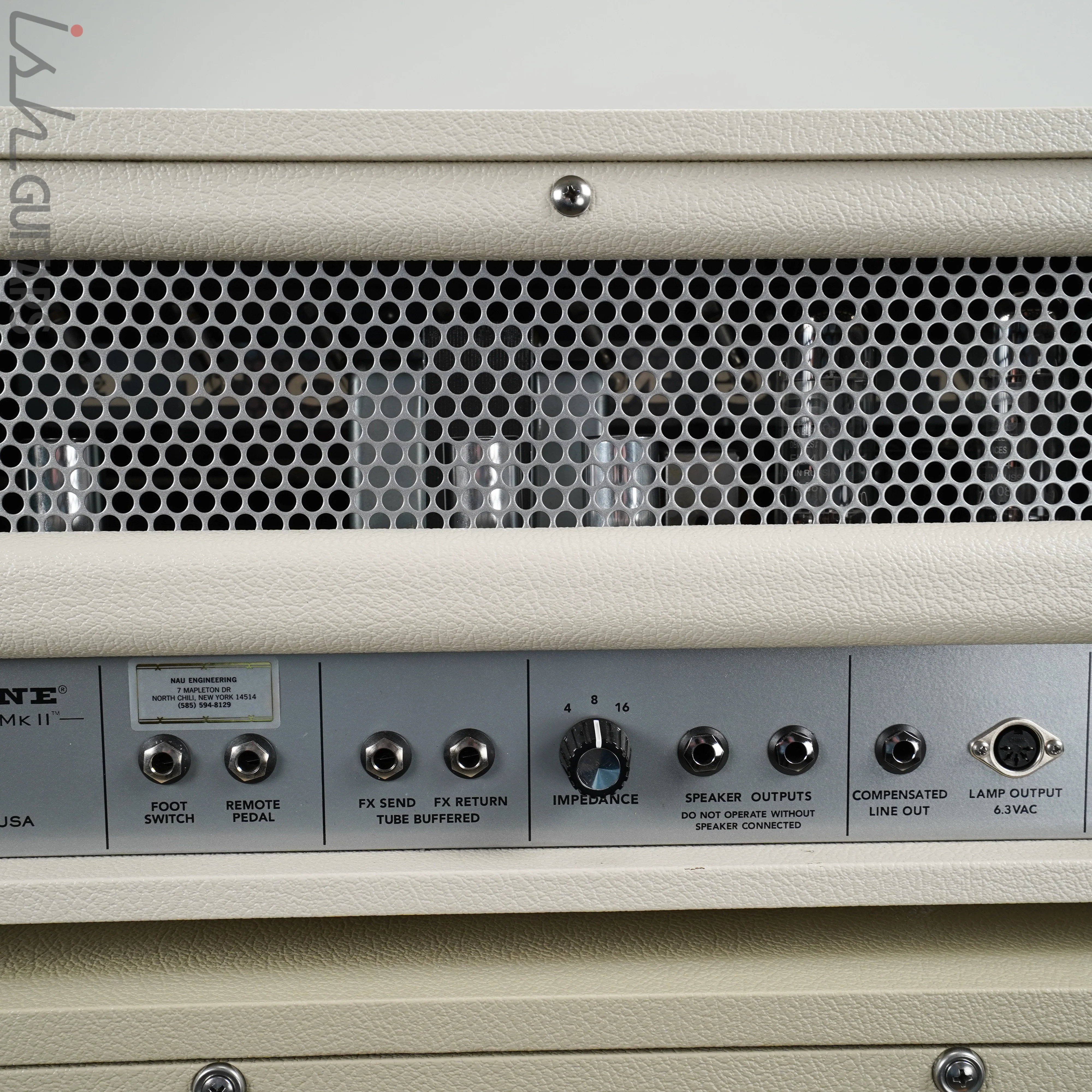 Magnatone Limited Edition White Super 59 MKII Head and Cabinet - Image 9