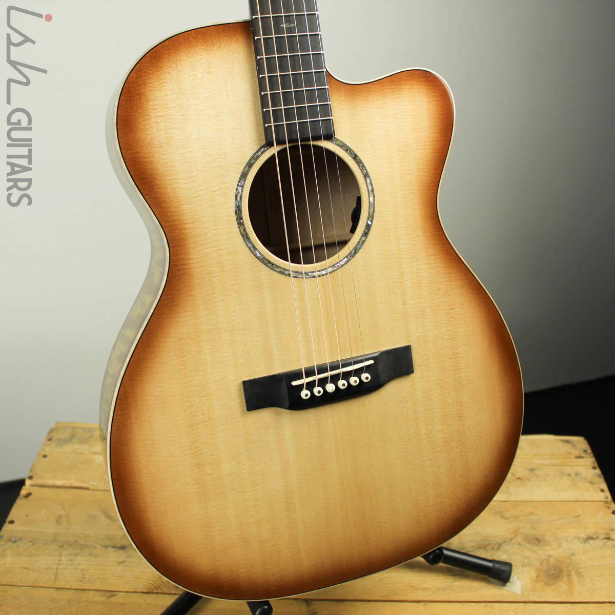 NAMM 2019 Martin OMCE Blaze Burst Acoustic Guitar - Image 2