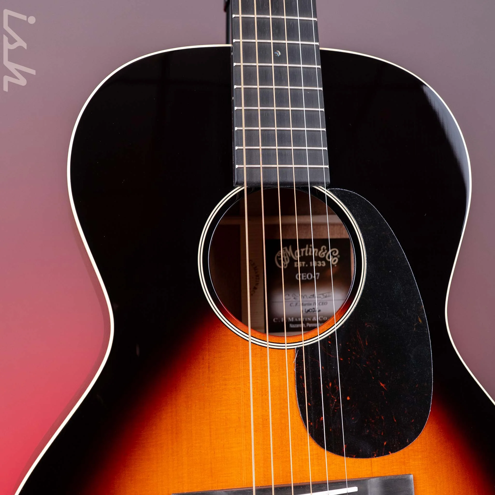 Martin CEO-7 Grand Concert Acoustic Guitar Autumn Sunset Burst - Image 4
