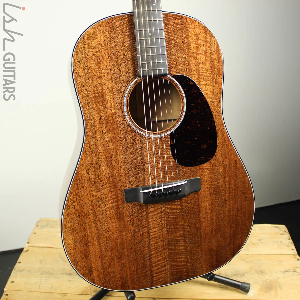 Martin Custom Shop D-1 DSS Slope Shoulder 12 Fret Dreadnought Flamed Mahogany - Image 2