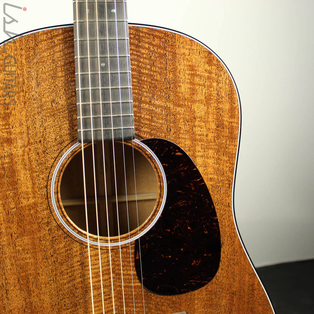 Martin Custom Shop D-1 DSS Slope Shoulder 12 Fret Dreadnought Flamed Mahogany - Image 4