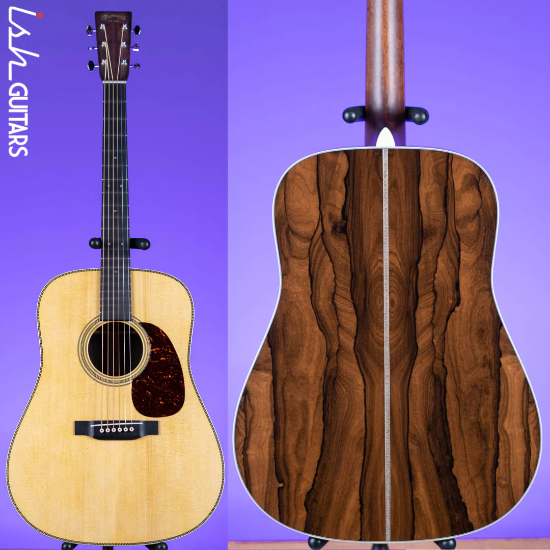 Martin Custom Shop HD-28V Dreadnought Acoustic Guitar Ziricote Natural