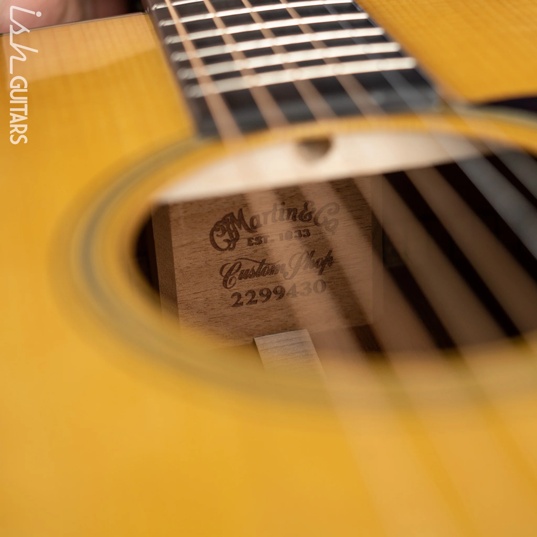 2019 Martin Custom Shop D-18 Dreadnaught Natural Adirondack Spruce - Image 7
