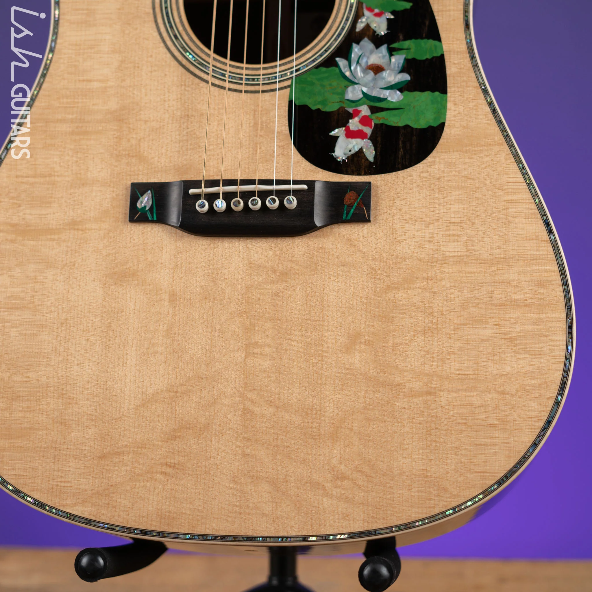 Martin Custom Shop D-45 Harvey Leach Lotus Flower - Image 5