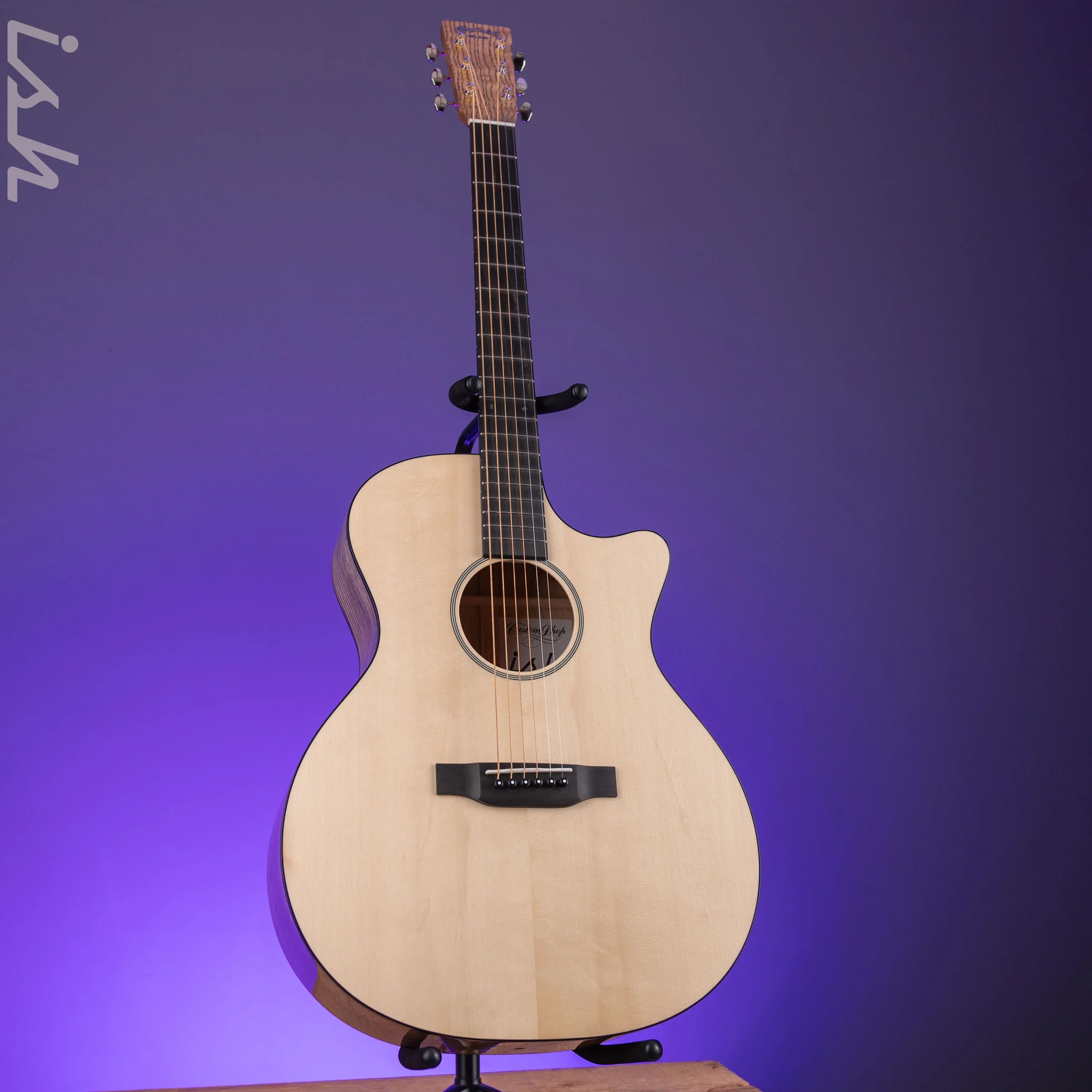Martin Custom Shop GP-28 Style Quilted Tamo Ash Back/Sides & Italian Alpine Spruce Top - Blemished - Image 3