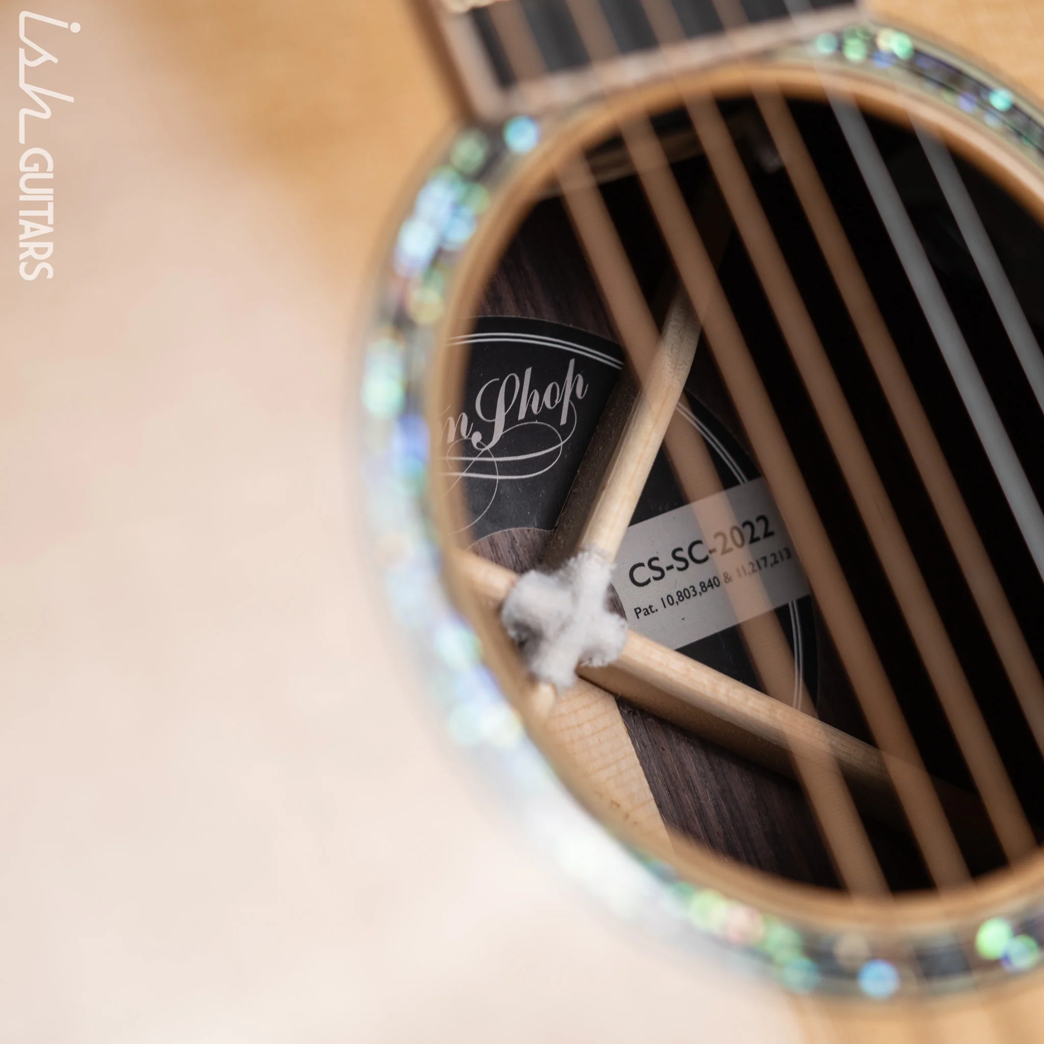 2022 Martin Custom Shop SC-2022 Acoustic-Electric Guitar Natural - Image 8