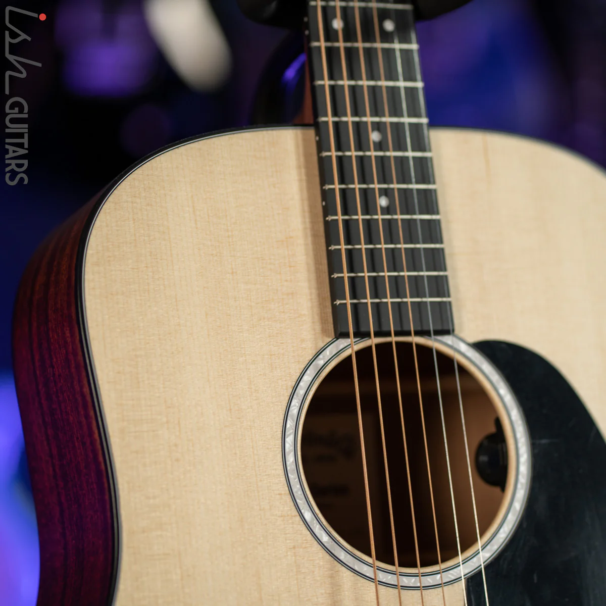 Martin D-10E Dreadnought Acoustic-Electric Guitar Natural Spruce Blemished - Image 5