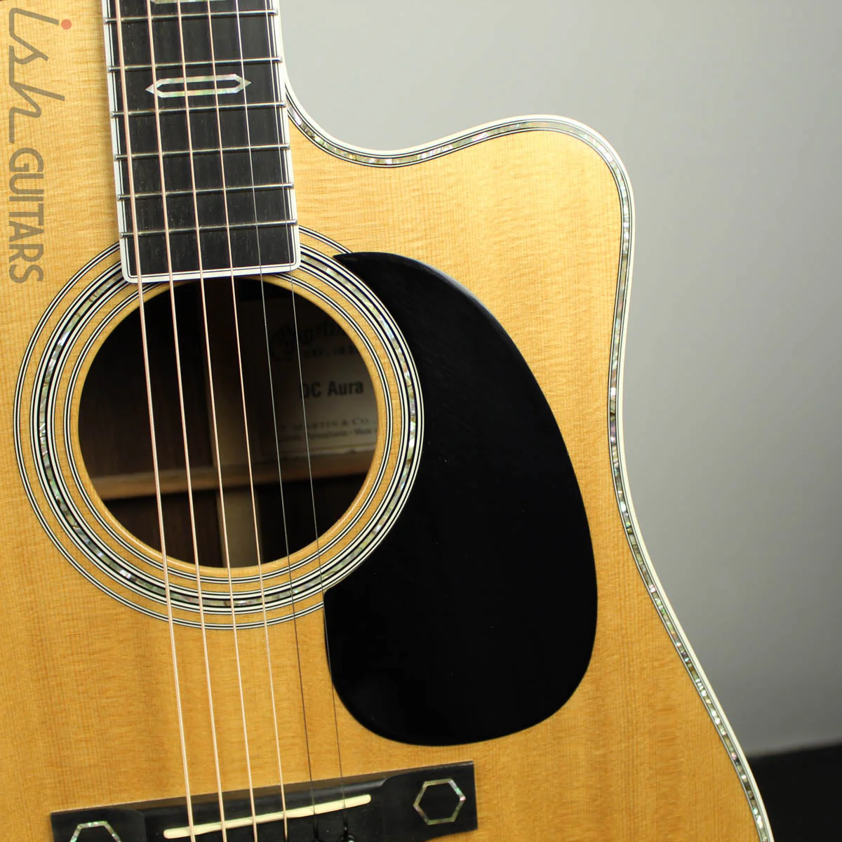 2011 Martin DC Aura Cutaway Acoustic Electric Guitar - Image 3