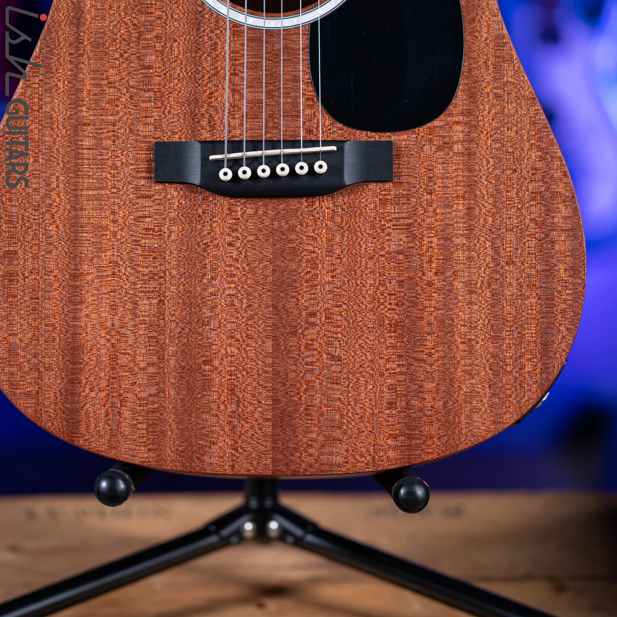 Martin DJr-10 Acoustic Guitar Natural Sapele - Image 4