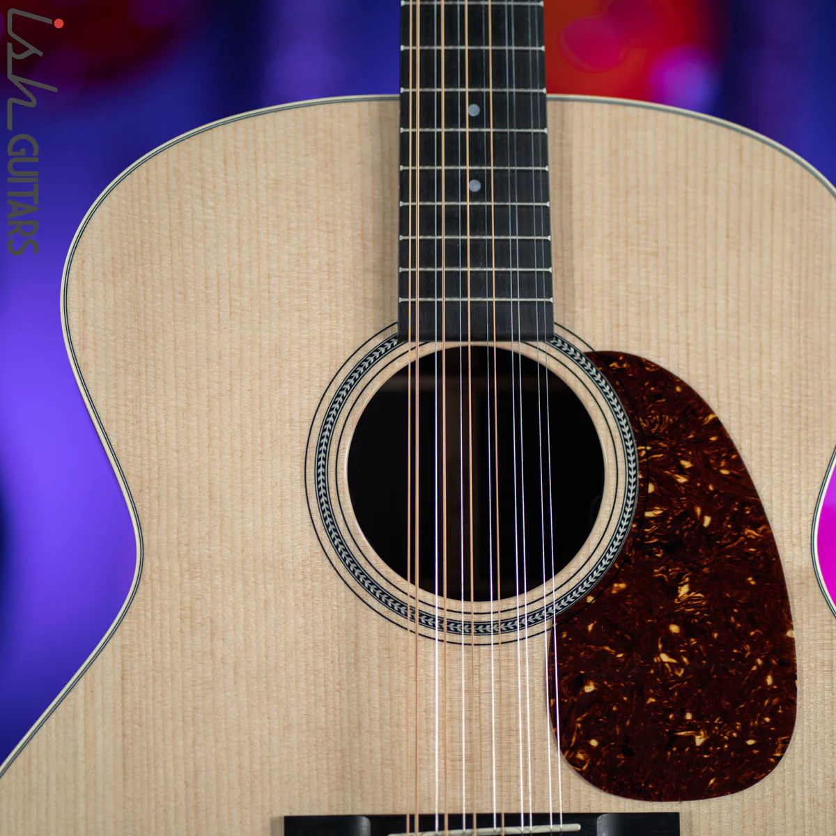 Martin Grand J16E 12-String Acoustic-Electric Guitar Natural - Image 3