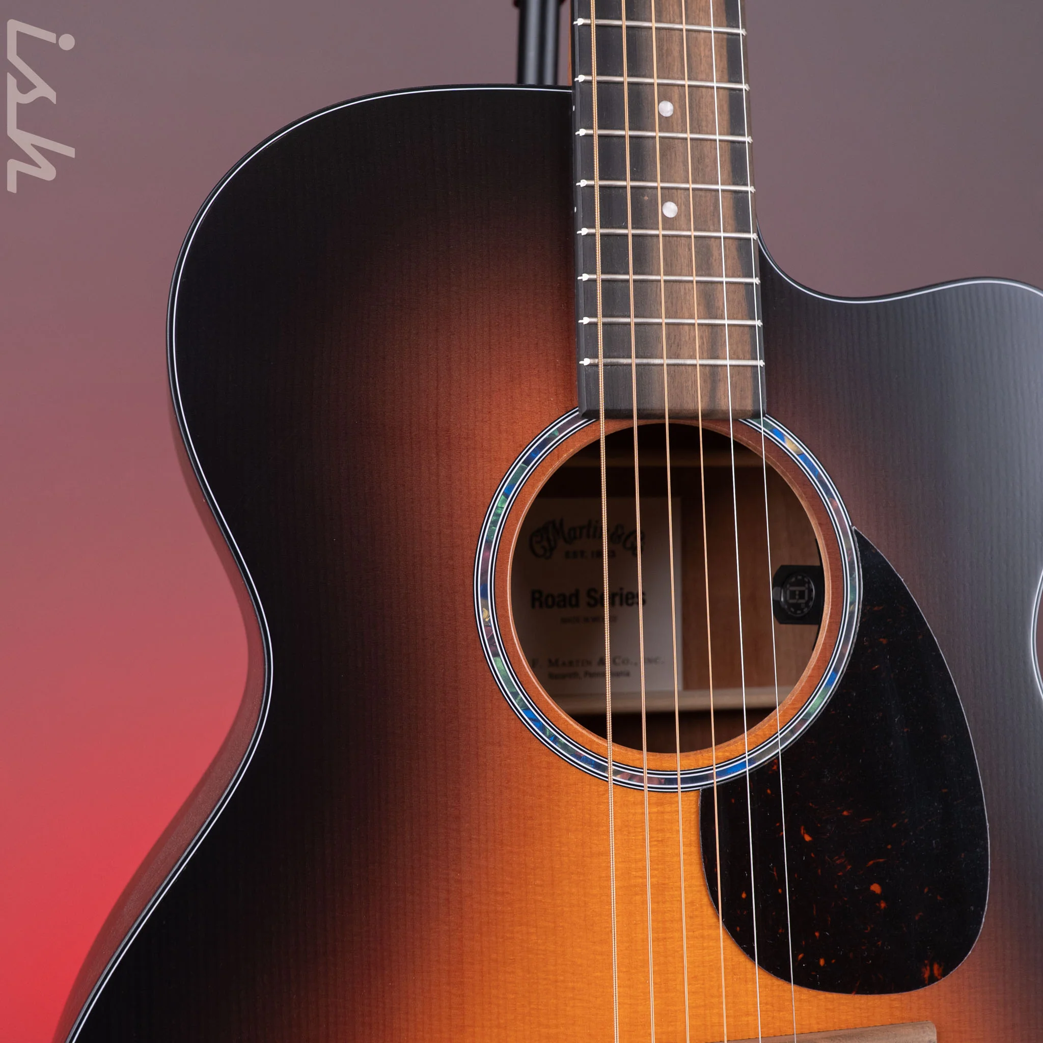 Martin Road Series OMC-10E Modern Acoustic-Electric Guitar 1935 Sunburst *New Model* - Image 4