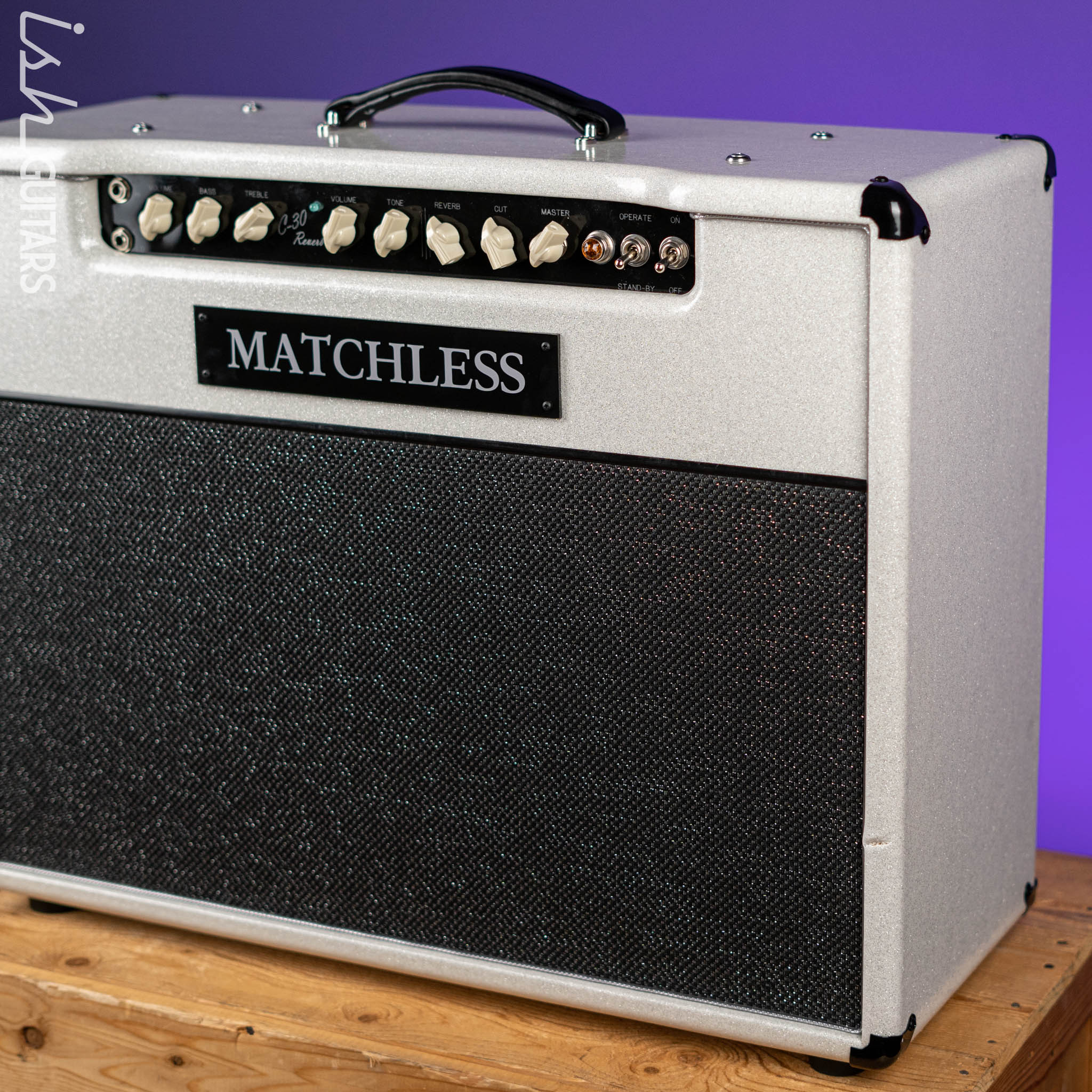 Matchless DC-30 Reverb Sparkle White/Silver Demo - Image 3
