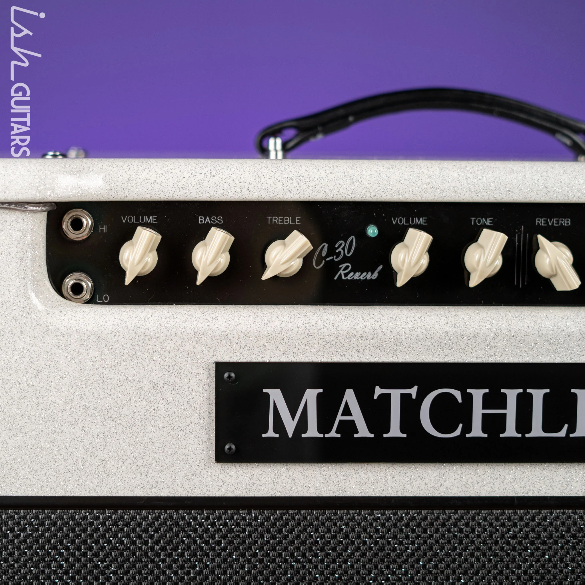 Matchless DC-30 Reverb Sparkle White/Silver Demo - Image 4