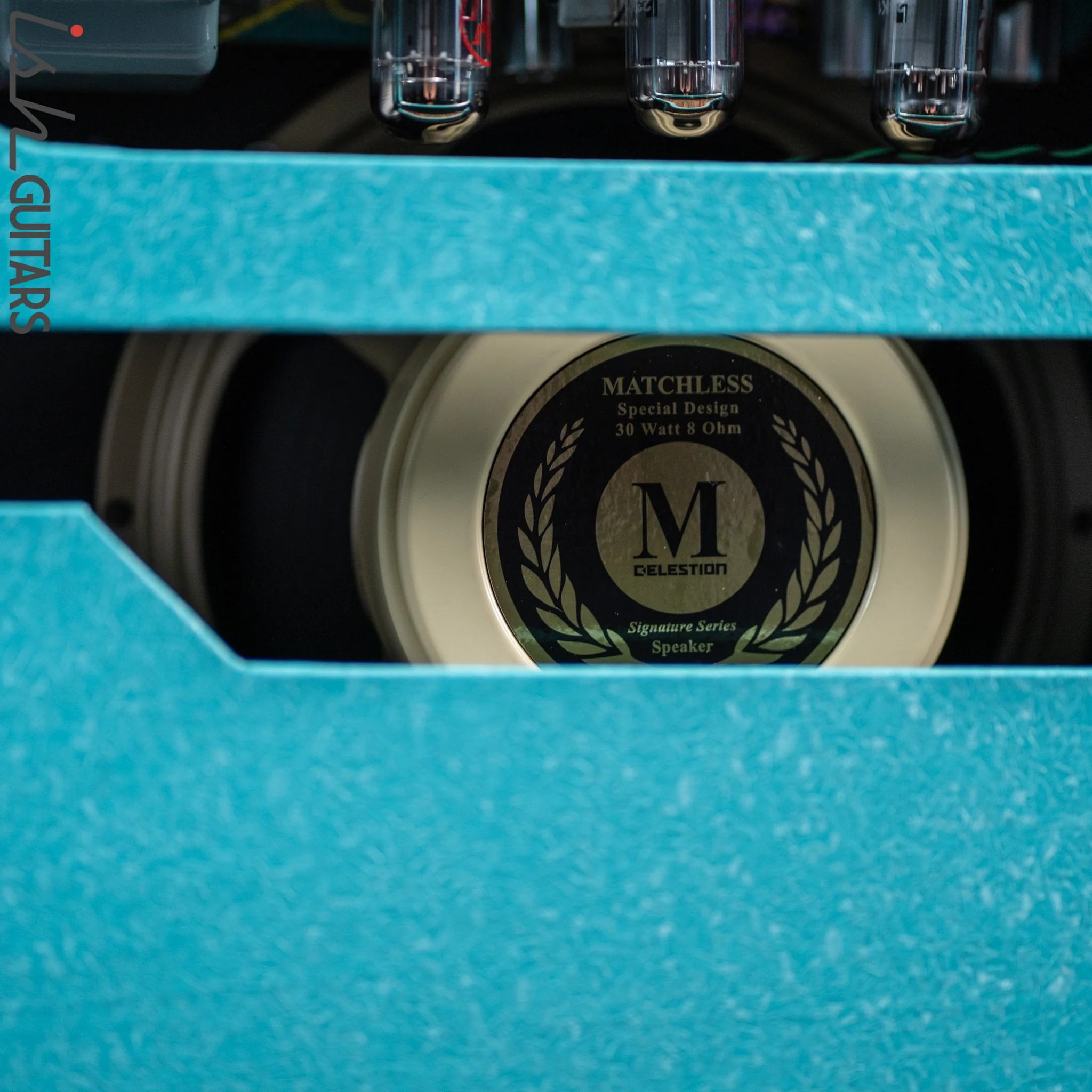Matchless Laurel Canyon 20 W 1x12" Combo w/ Reverb Shower Curtain Turquoise - Image 8