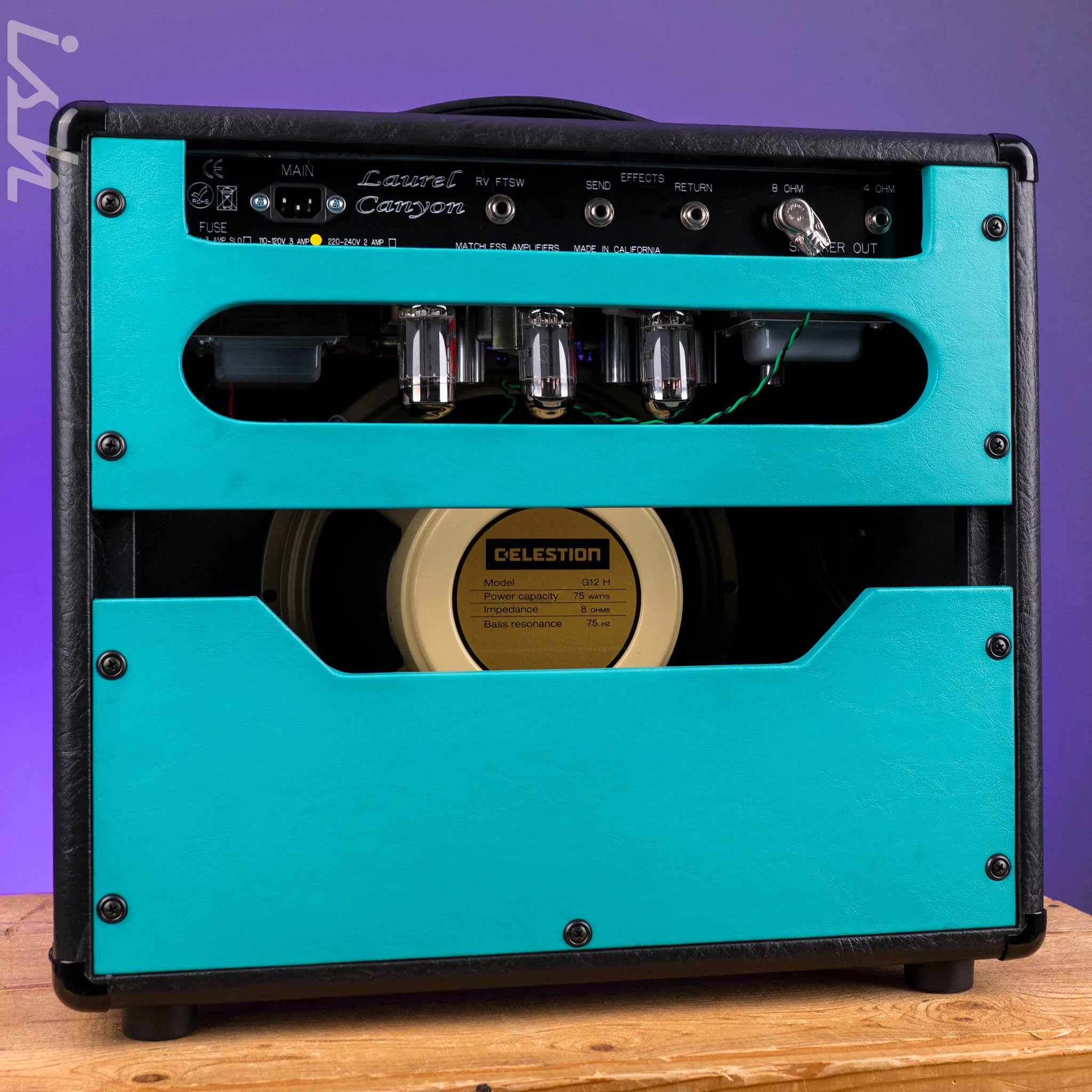 Matchless Laurel Canyon Reverb 1x12" Combo Amp Turquoise - Image 4