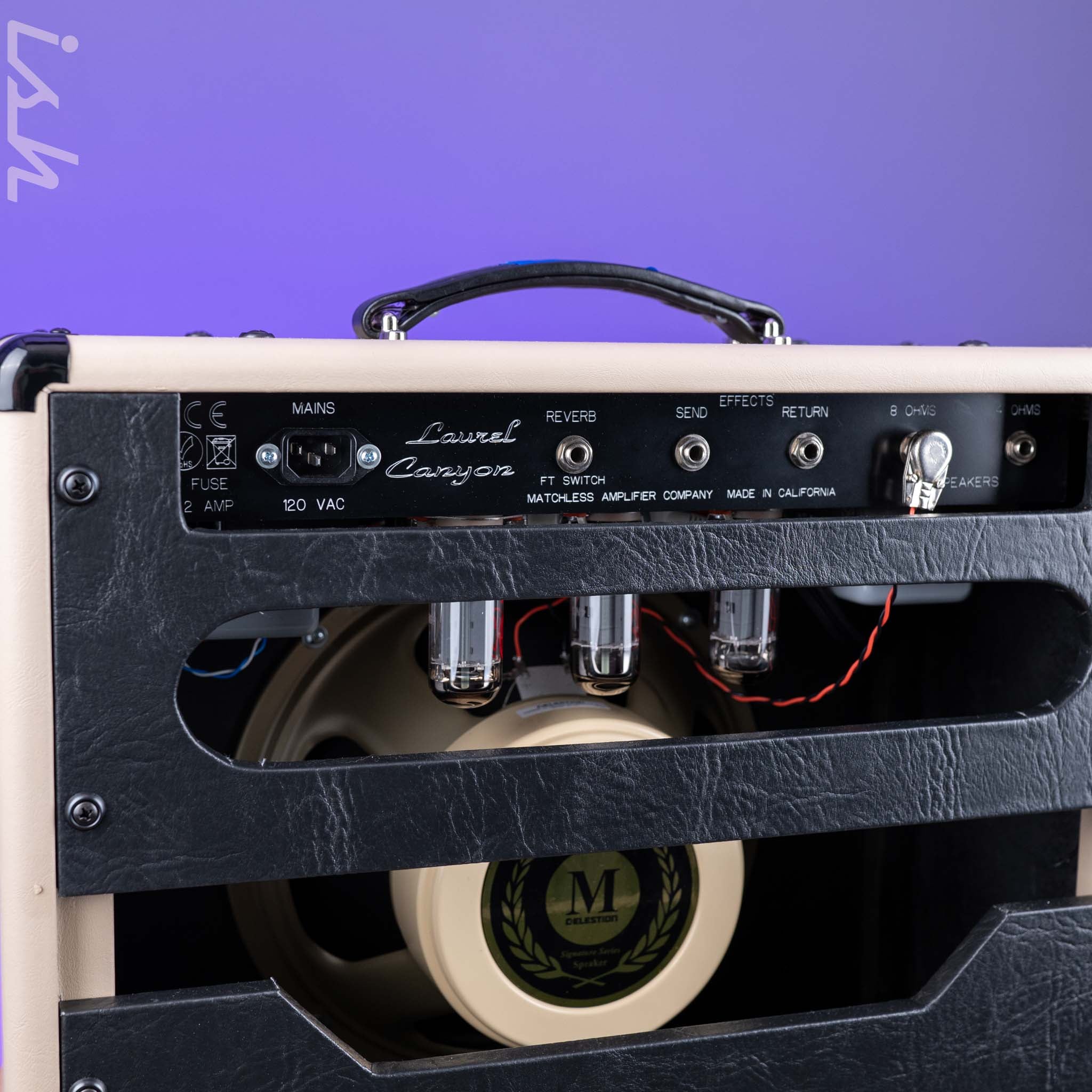 Matchless Laurel Canyon Reverb 20W 1x12" Amp Custom Cream Tolex Demo - Image 5