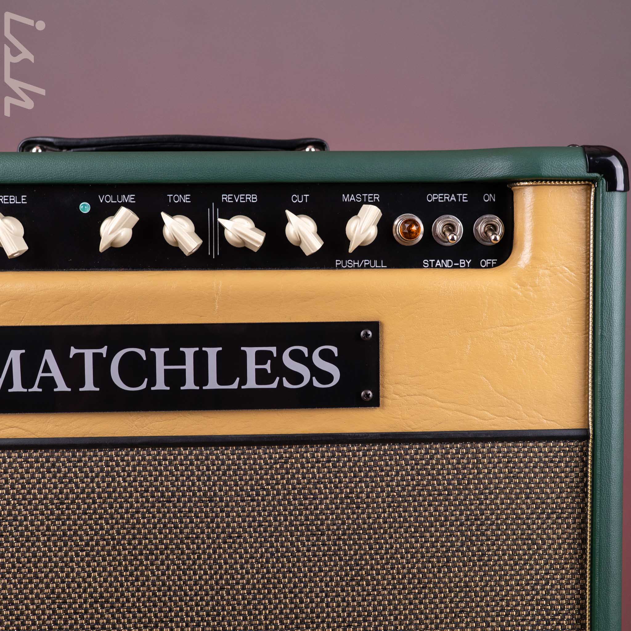 Matchless SC-30 Reverb 112 Combo Custom Tolex Green & Gold Demo - Image 3