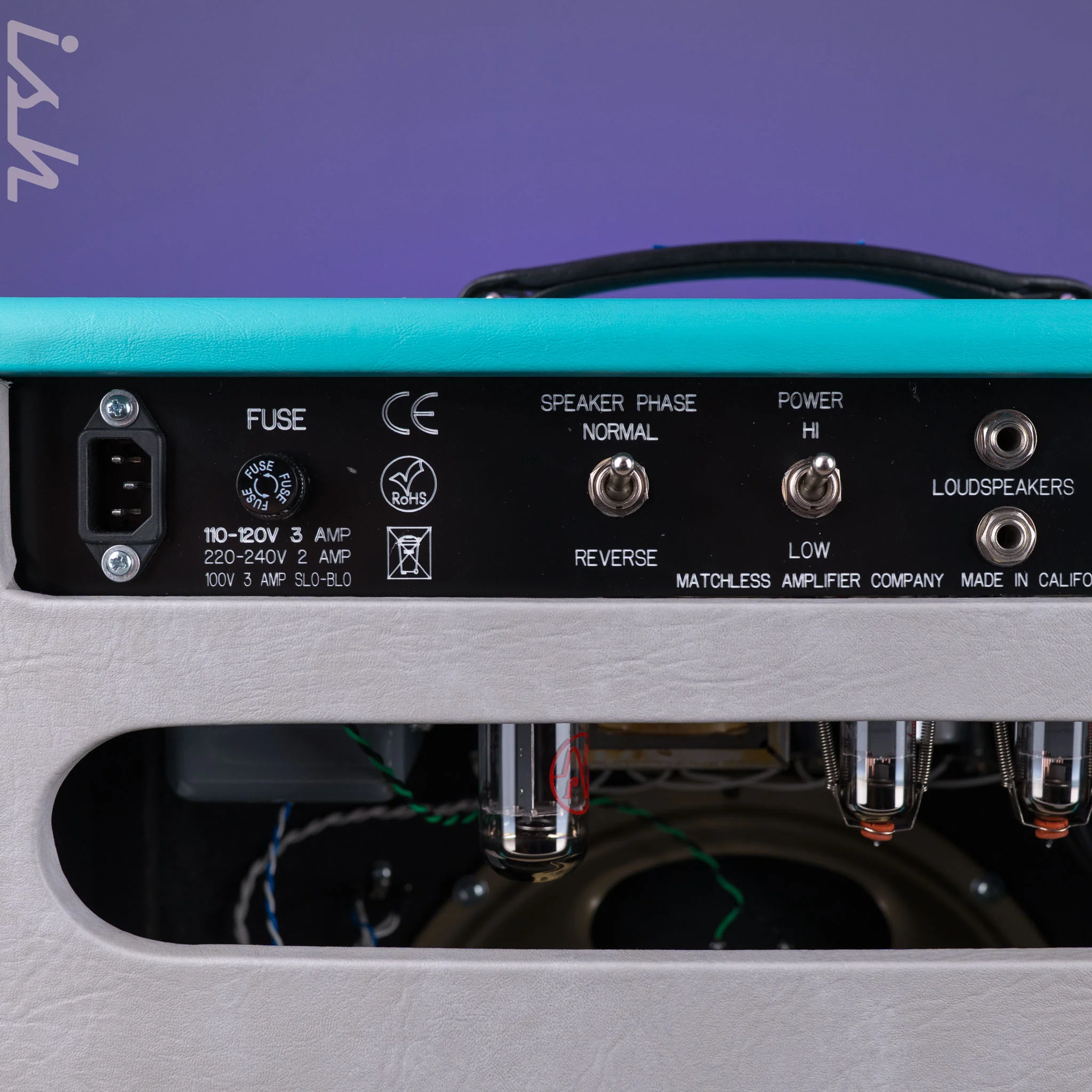 Matchless SC-30 Reverb 112 Combo Custom Turquoise Tolex - Image 8