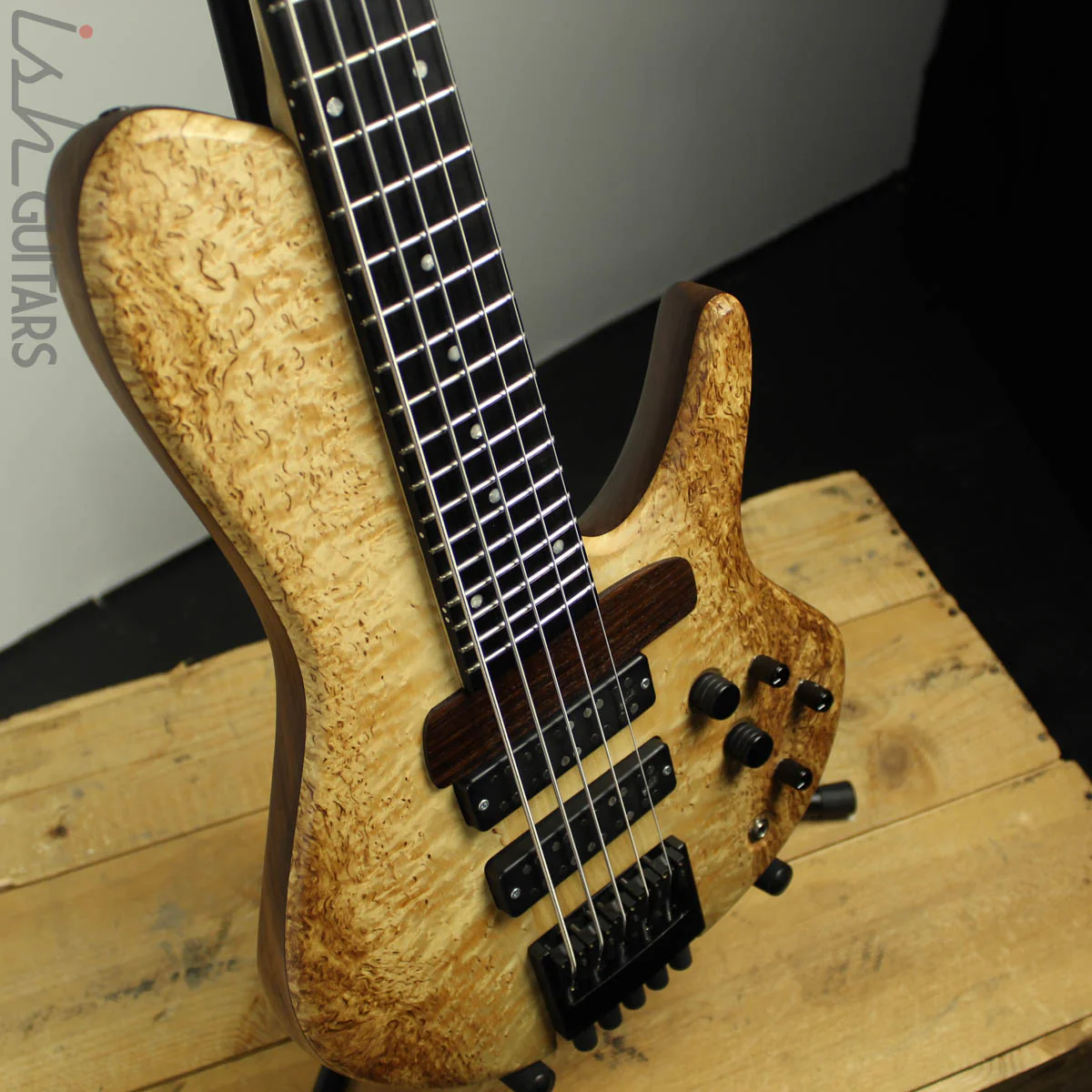 Mattisson Series I "Swiss" 5-String 'Headed Headless' Masur Birch Bass - Image 9