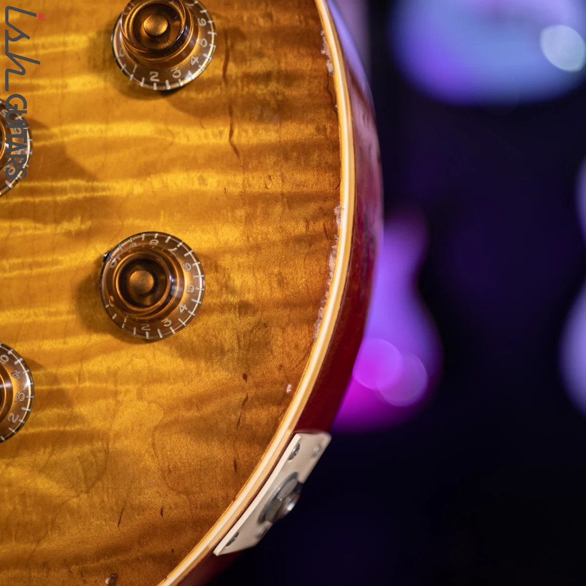 1990s Max Burst "Gibson" Les Paul Lemon Burst - Image 11