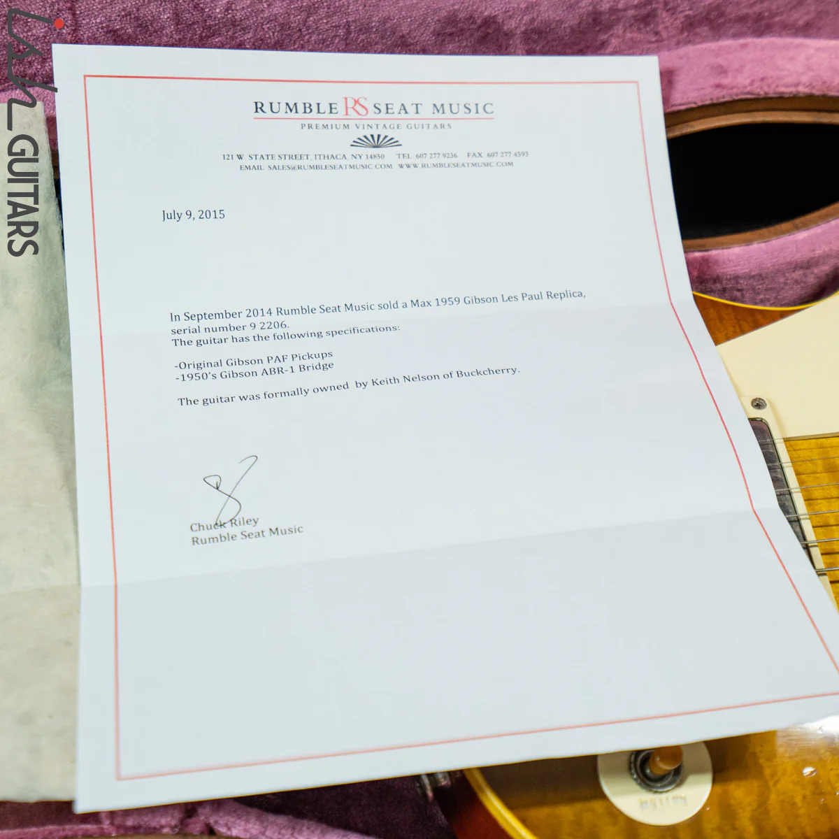 1990s Max Burst "Gibson" Les Paul Lemon Burst - Image 29
