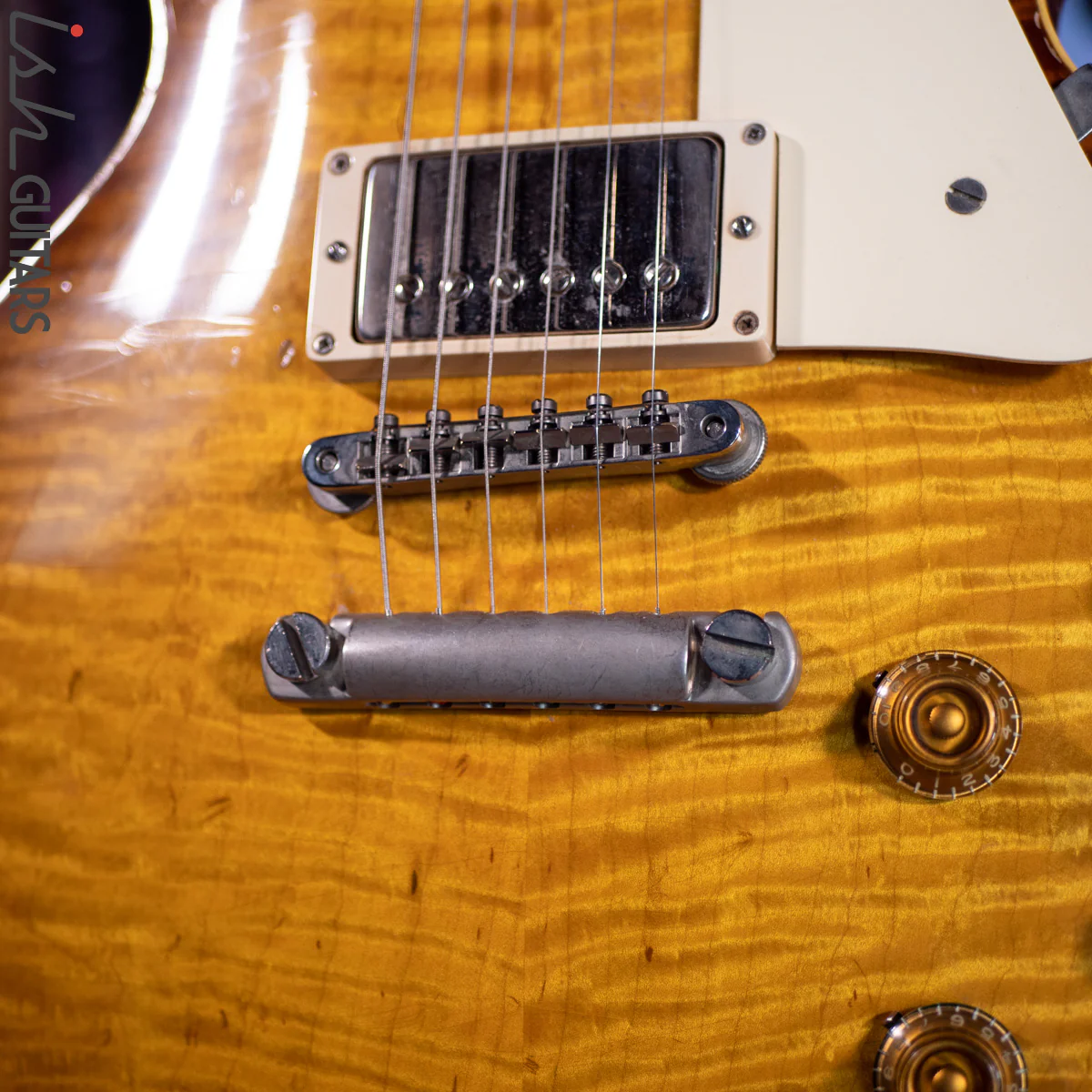 1990s Max Burst "Gibson" Les Paul Lemon Burst - Image 5