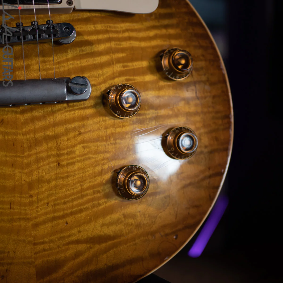 1990s Max Burst "Gibson" Les Paul Lemon Burst - Image 6