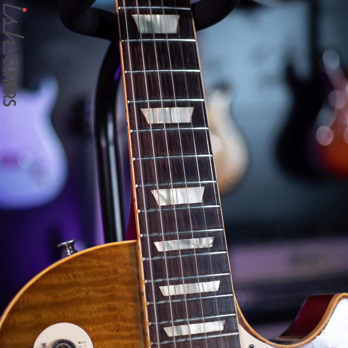 1990s Max Burst "Gibson" Les Paul Lemon Burst - Image 8