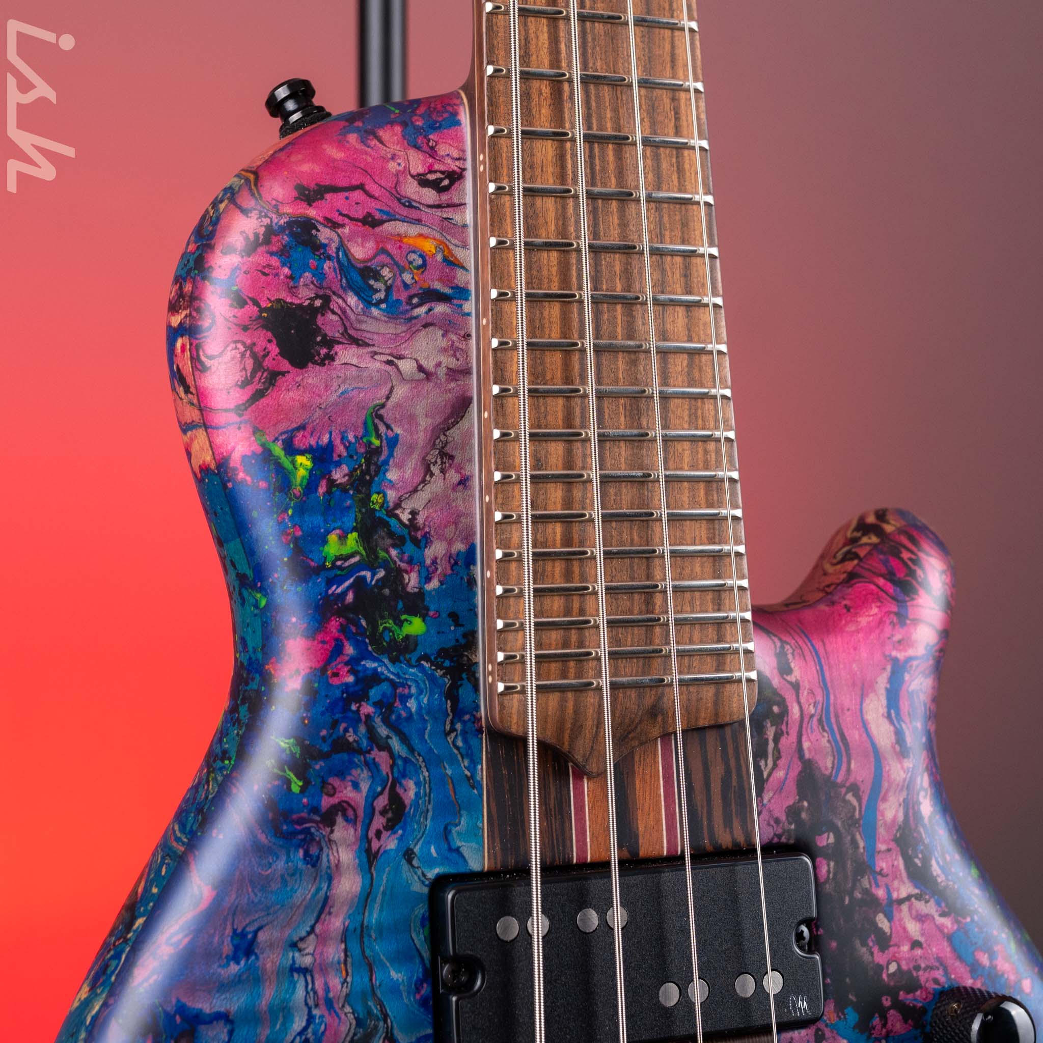 Mayones Cali 4 Bass Multicolor Swirl NAMM 2025 - Image 4