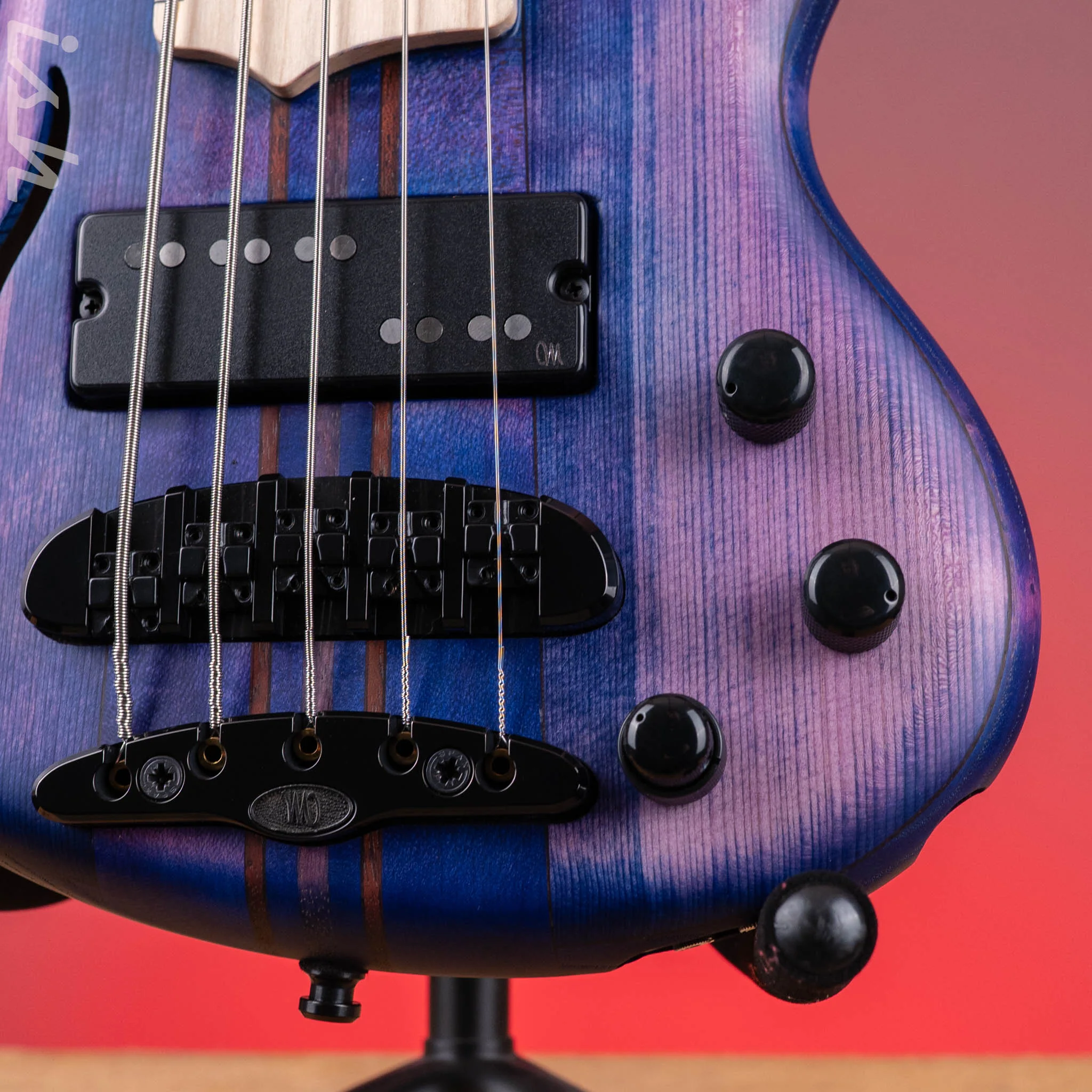 Mayones Cali 5 Fretless Mini Bass Spruce Purple - Image 5